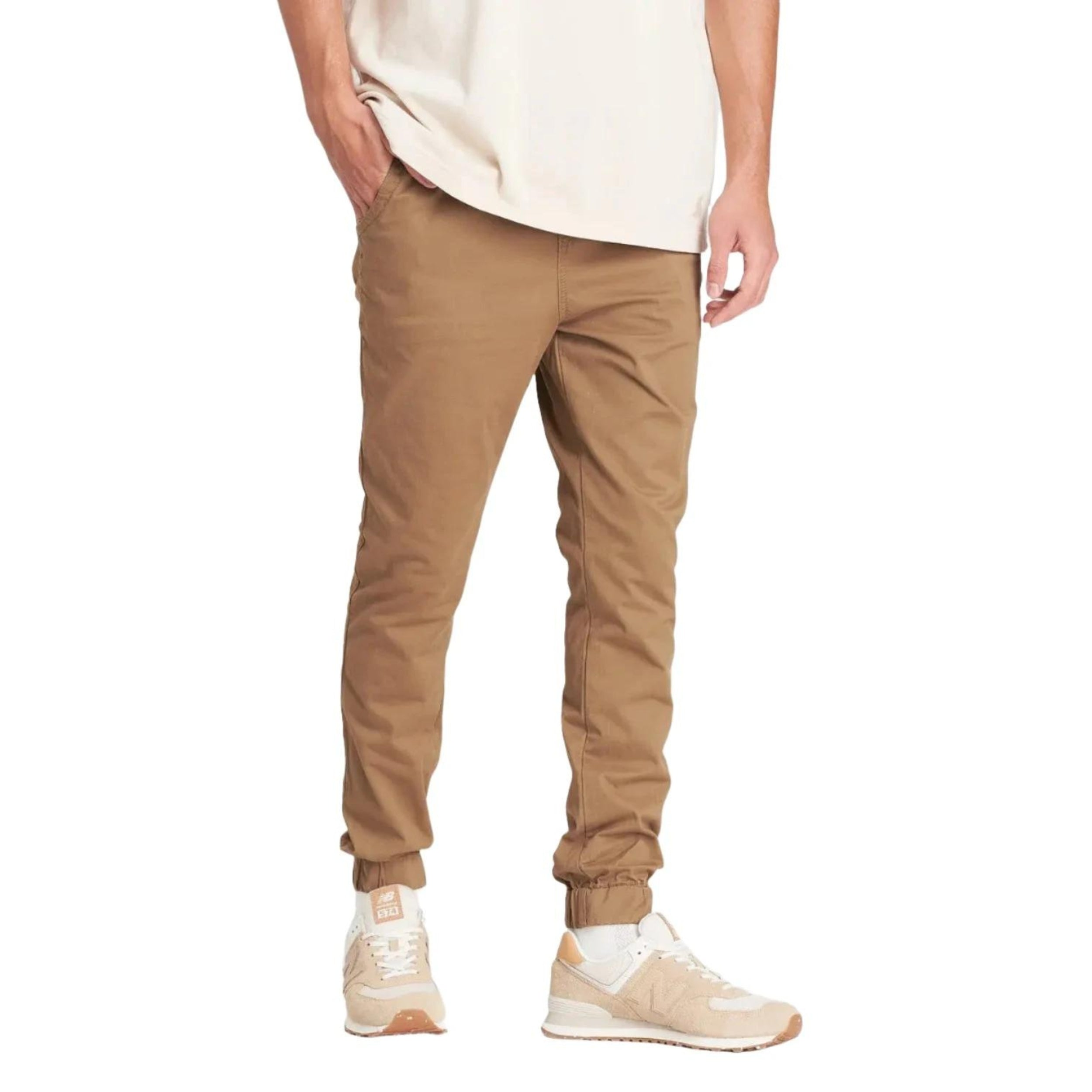 Pantalon de jogging chino d'épaisseur moyenne Kuwalla sable