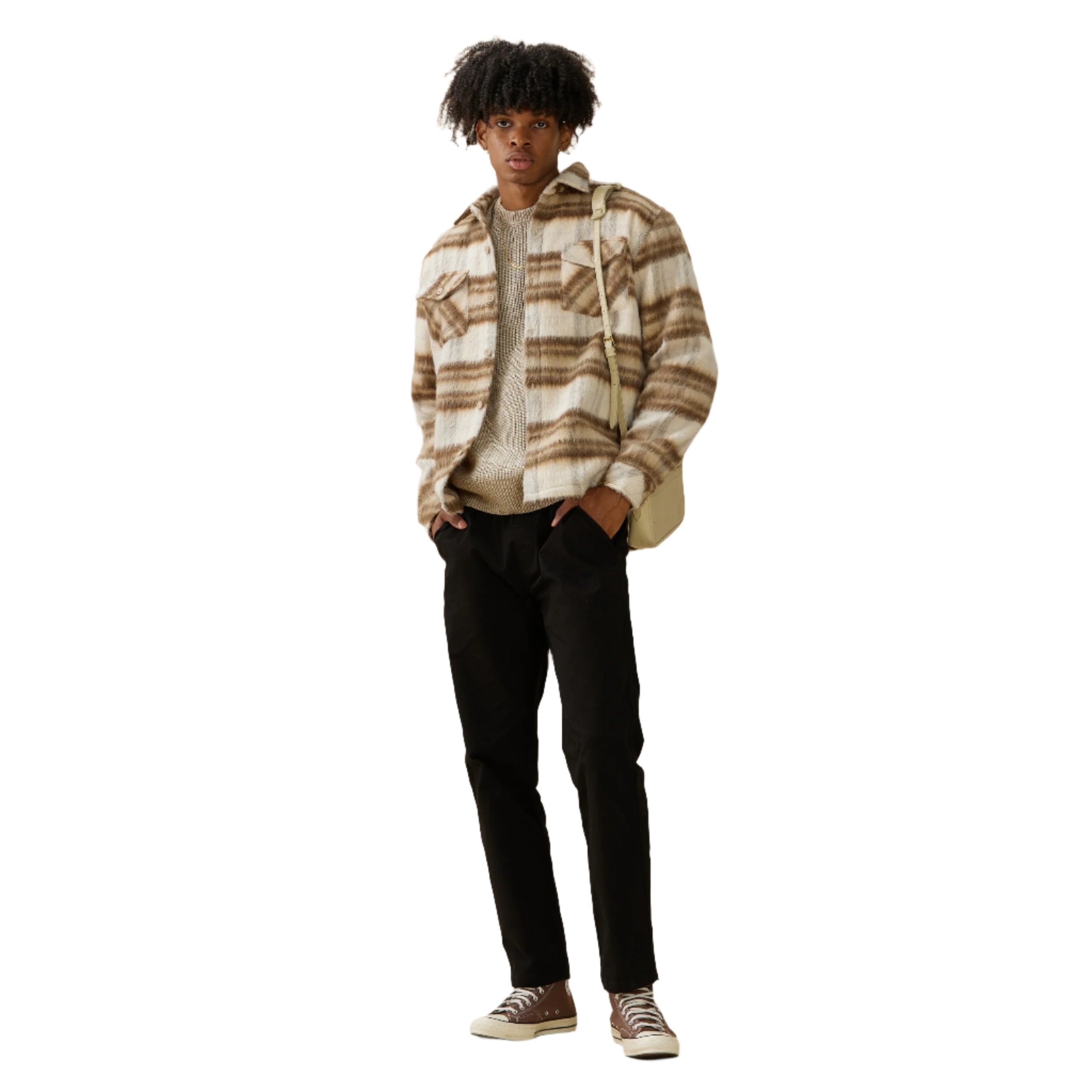 Beige Mohair Overshirt