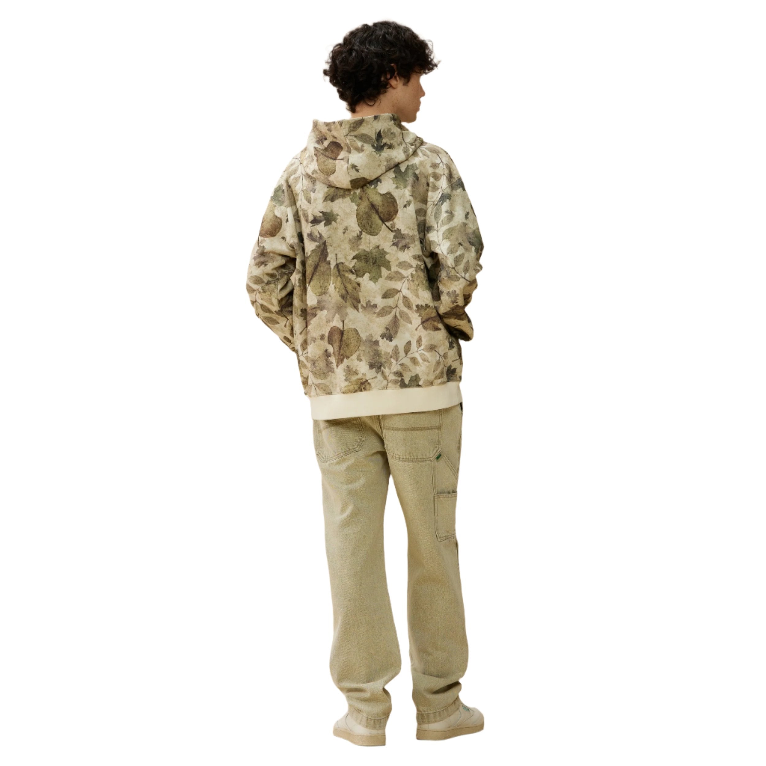 Fall Print Snap Hoodie