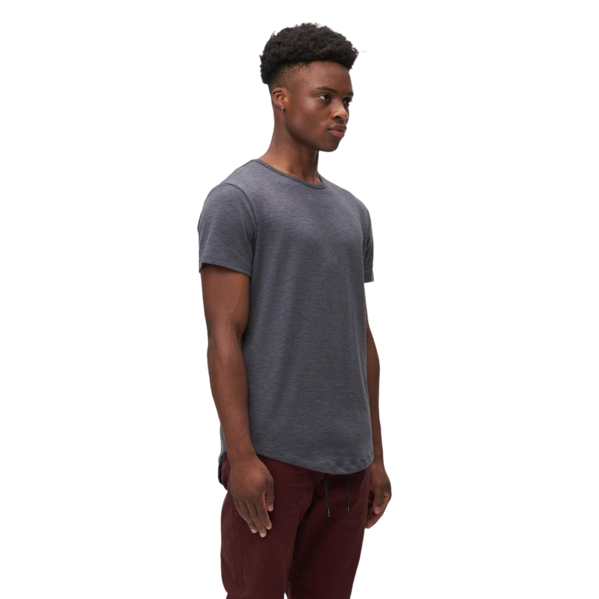 T-shirt Hi-Lo flammé charbon Kuwallatee