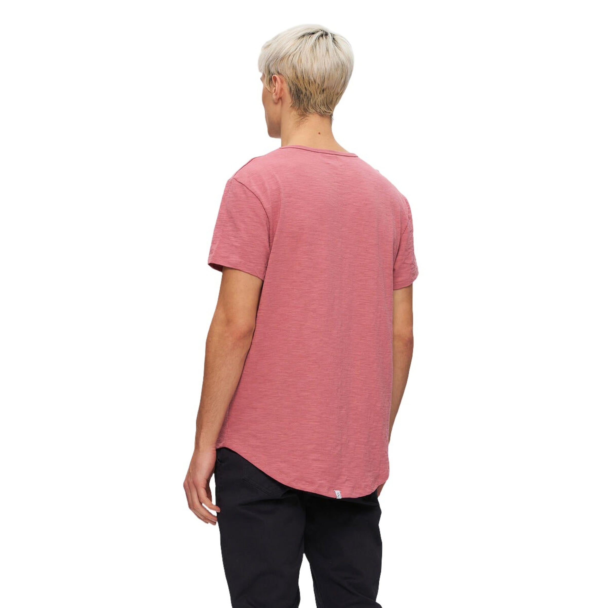 Mauve Slub Hi-Lo Tee