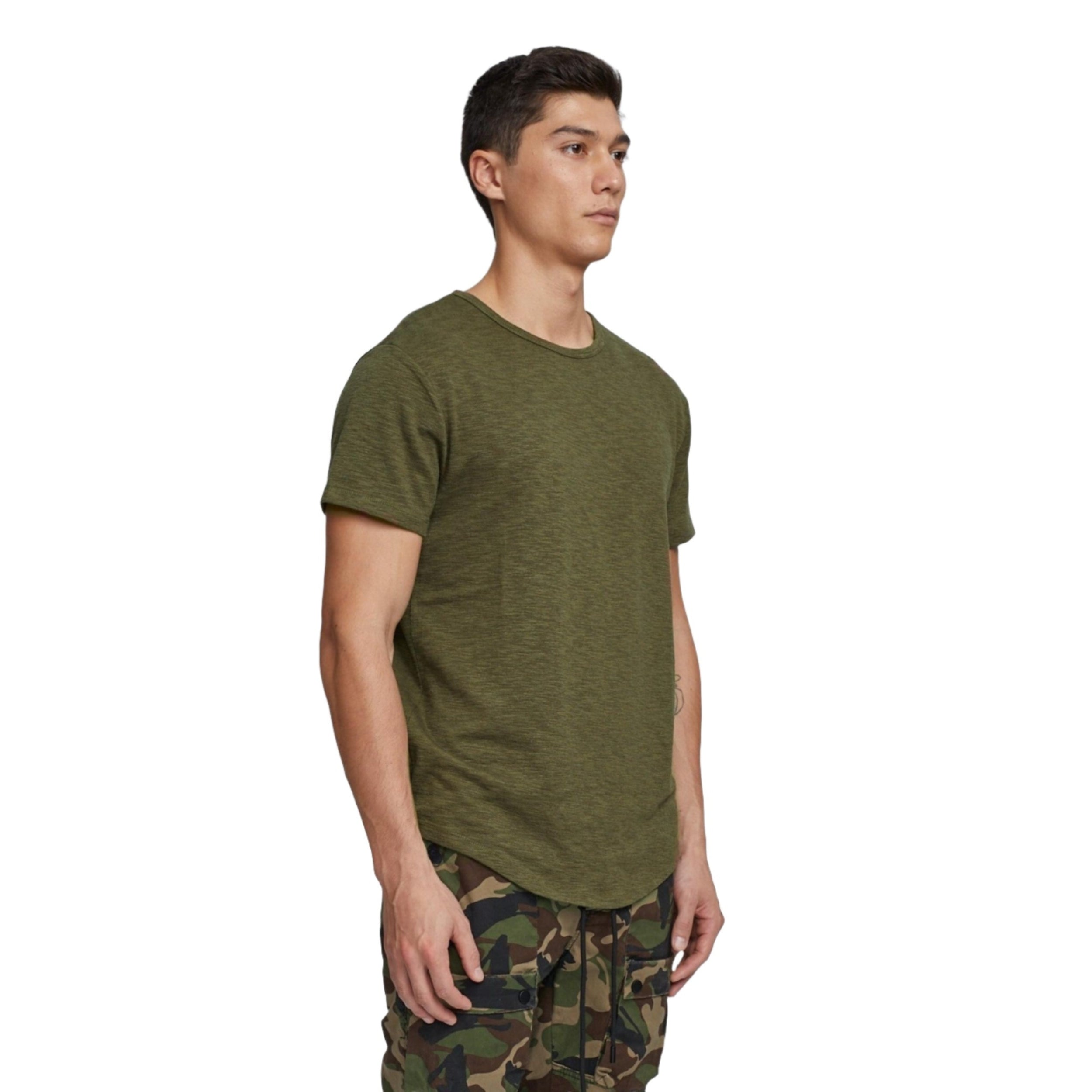 Kuwallatee Olive Slub Hi-Lo Tee