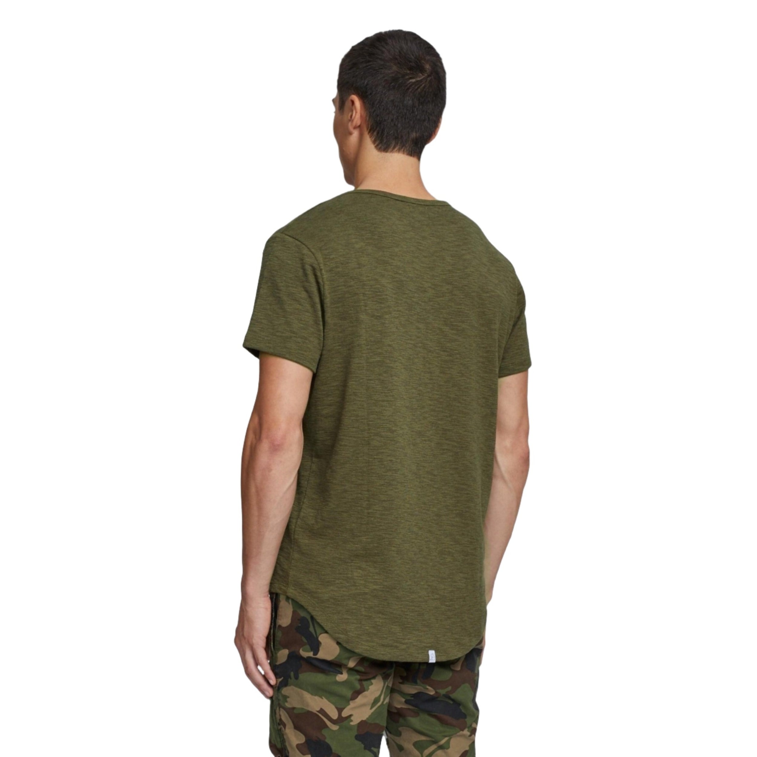 Kuwallatee Olive Slub Hi-Lo Tee