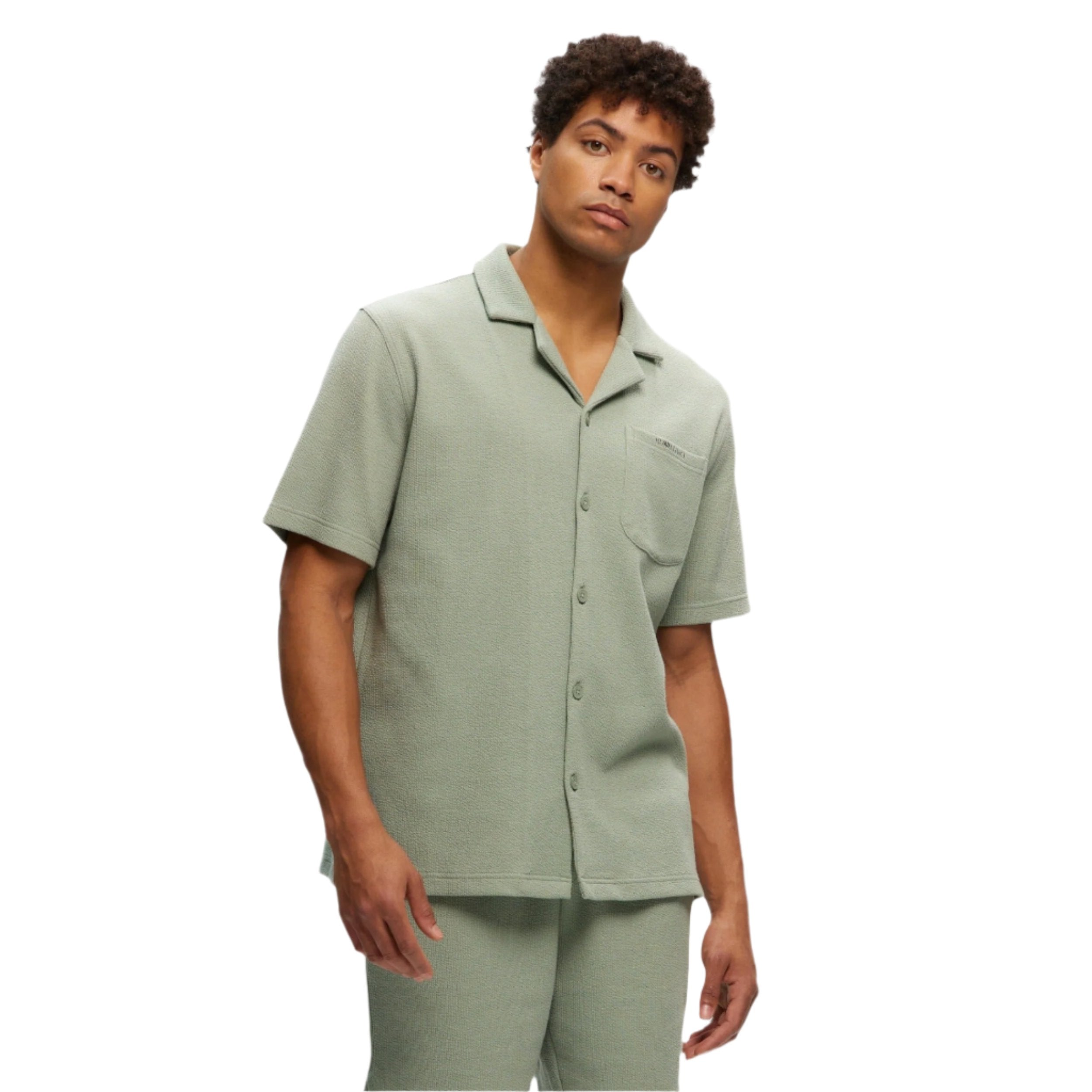 Green Rib Yacht Shirt