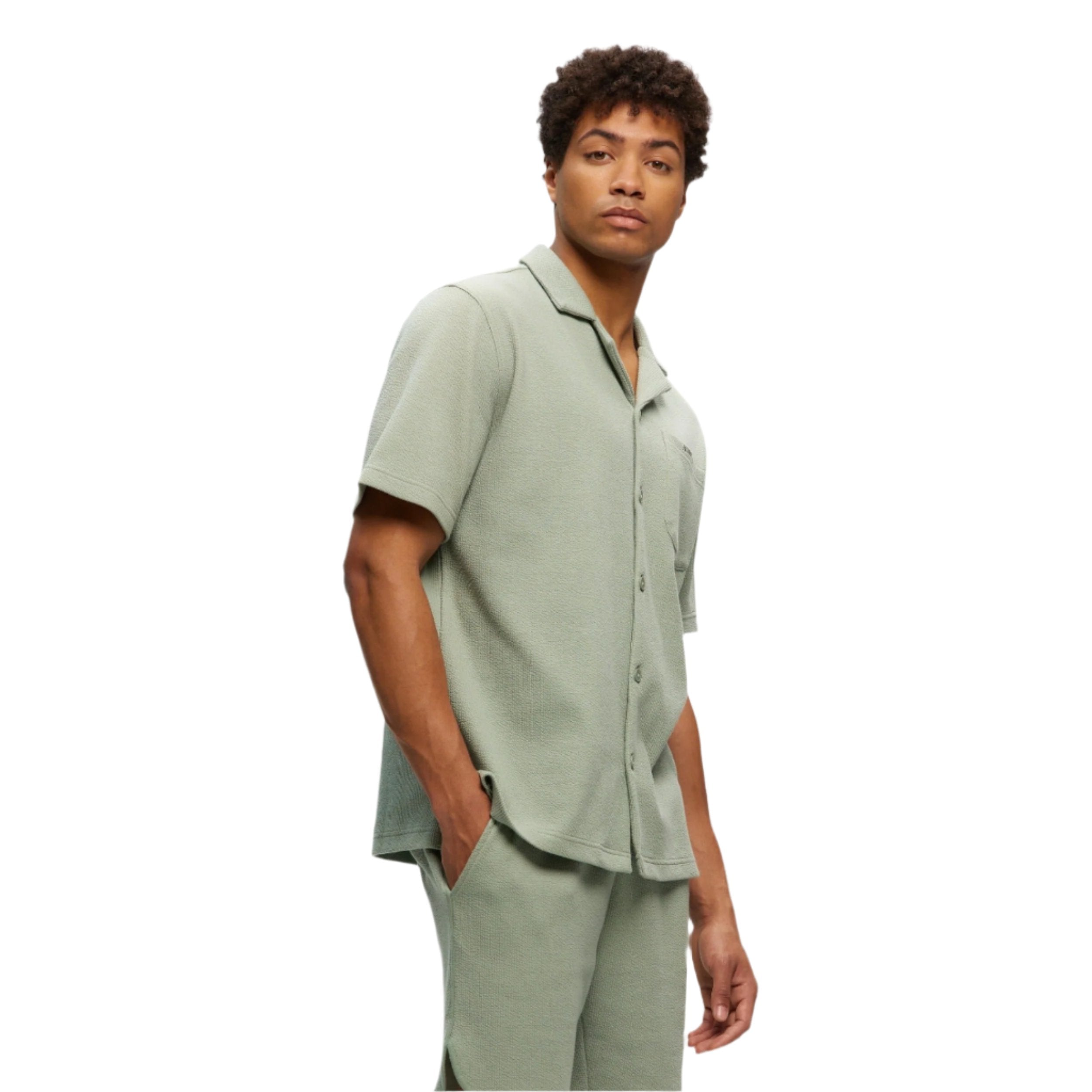 Green Rib Yacht Shirt