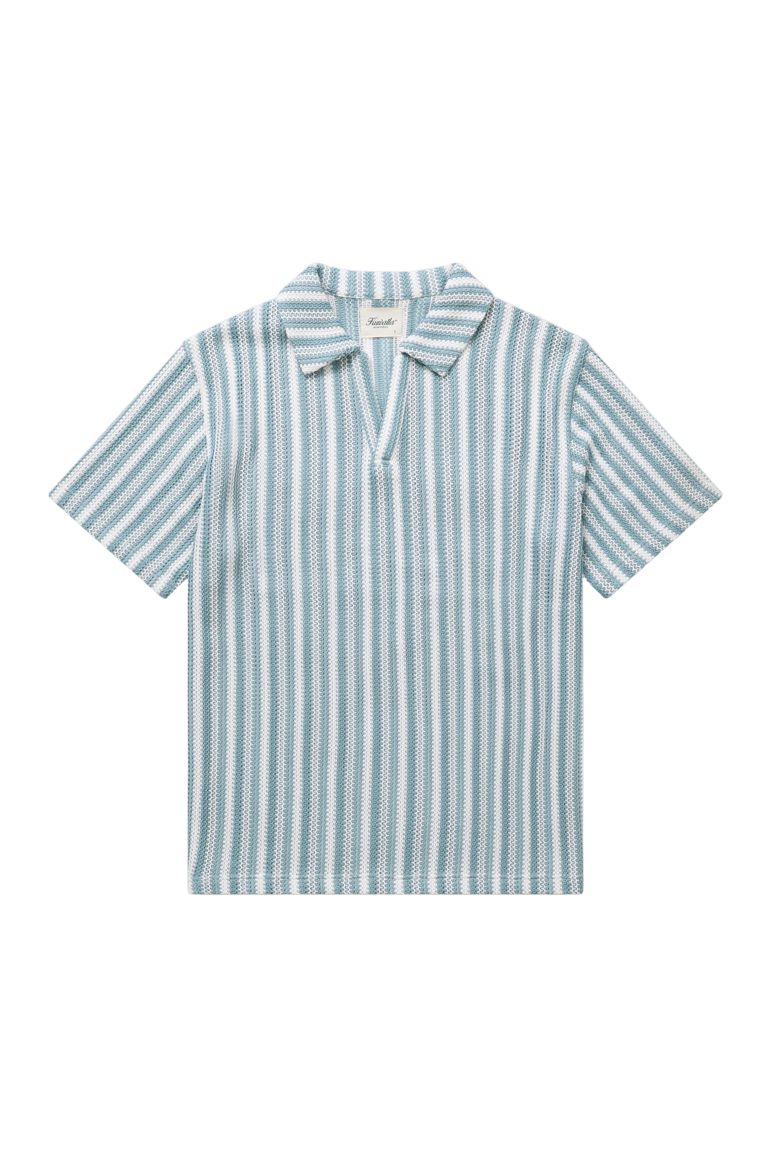Crochet Beach Polo - Blue