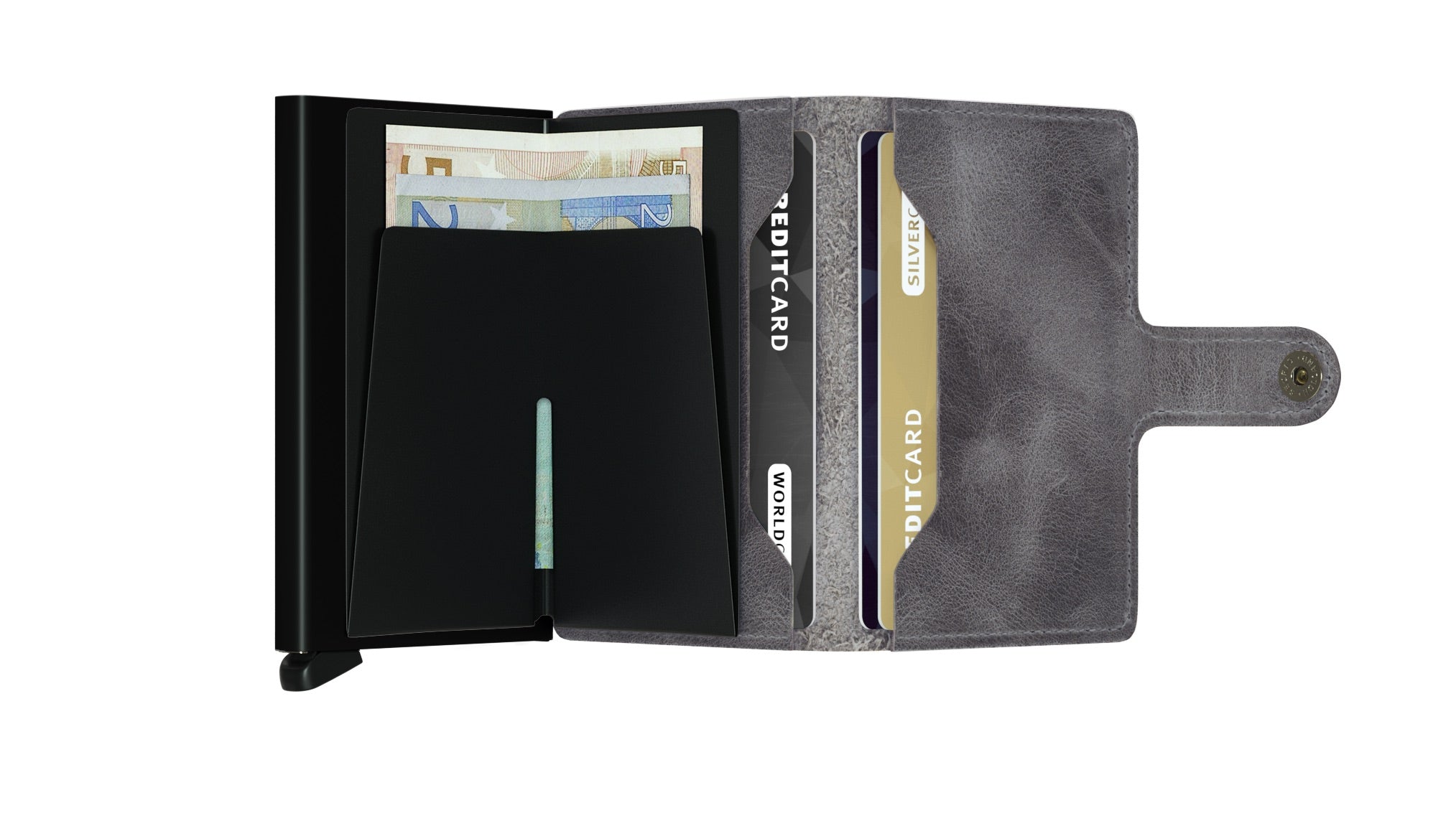 Miniwallet Vintage Grey-Black