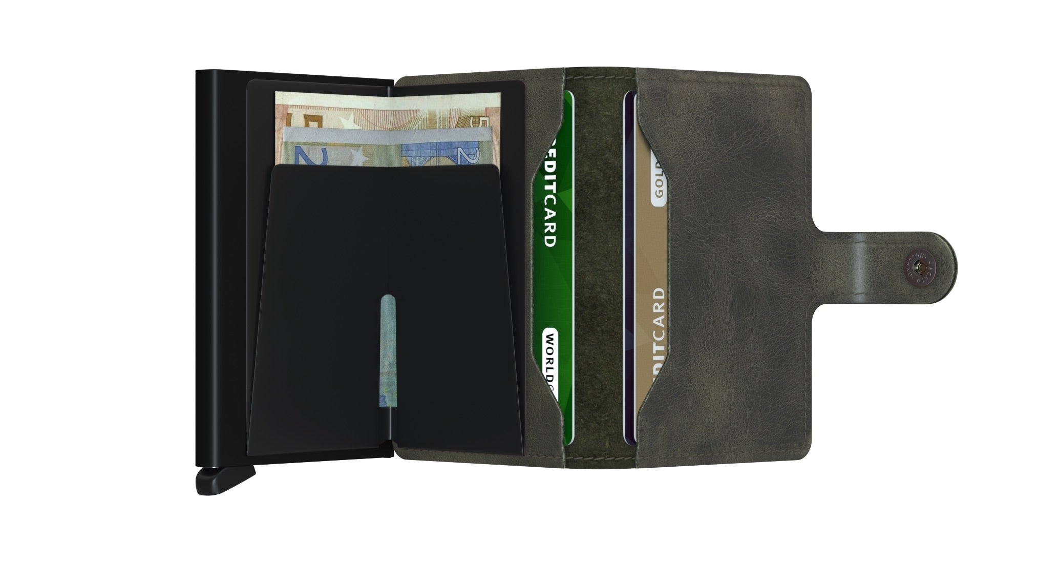 Miniwallet Vintage - Olive Black