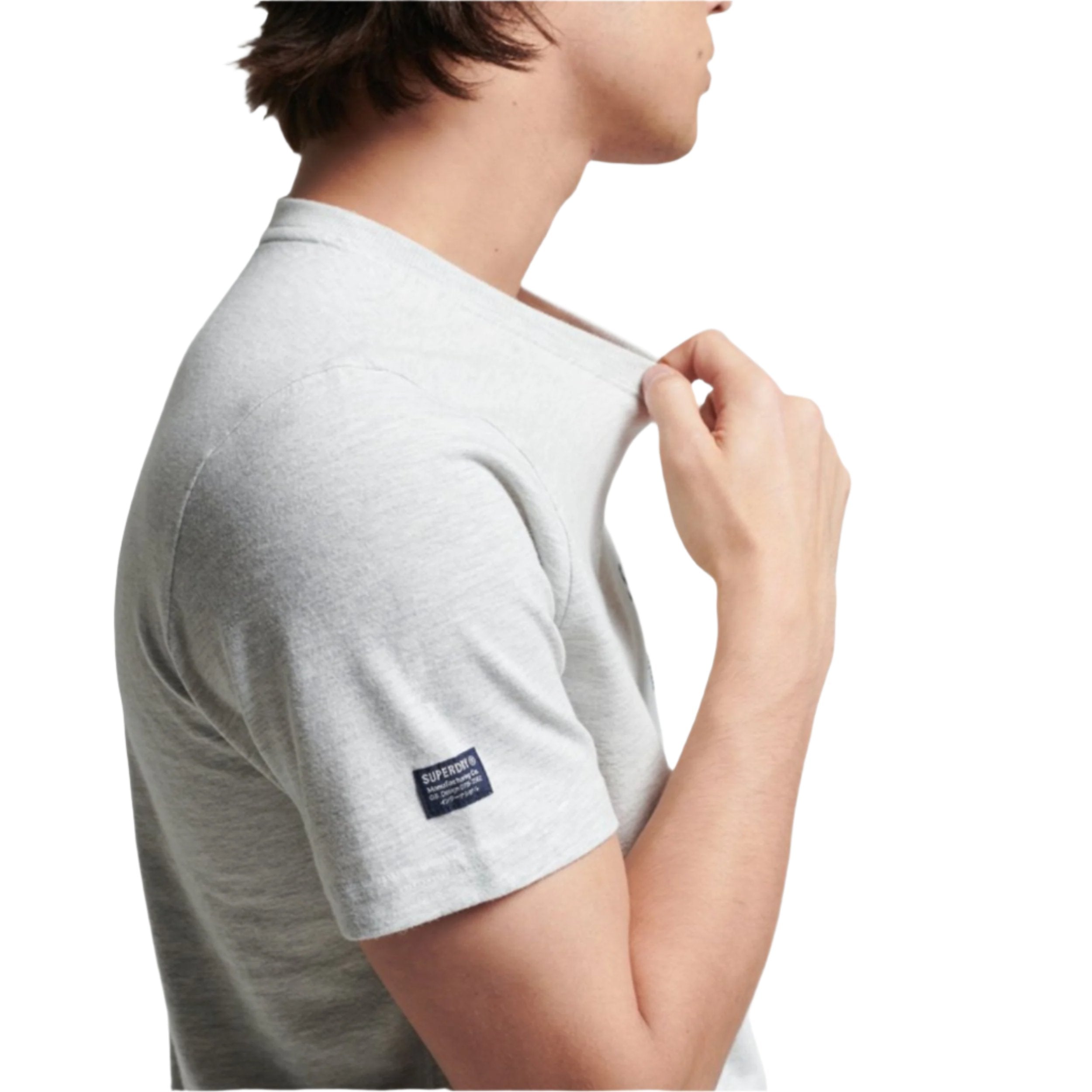 Glacier Grey Marl Vintage Logo Marl T-Shirt