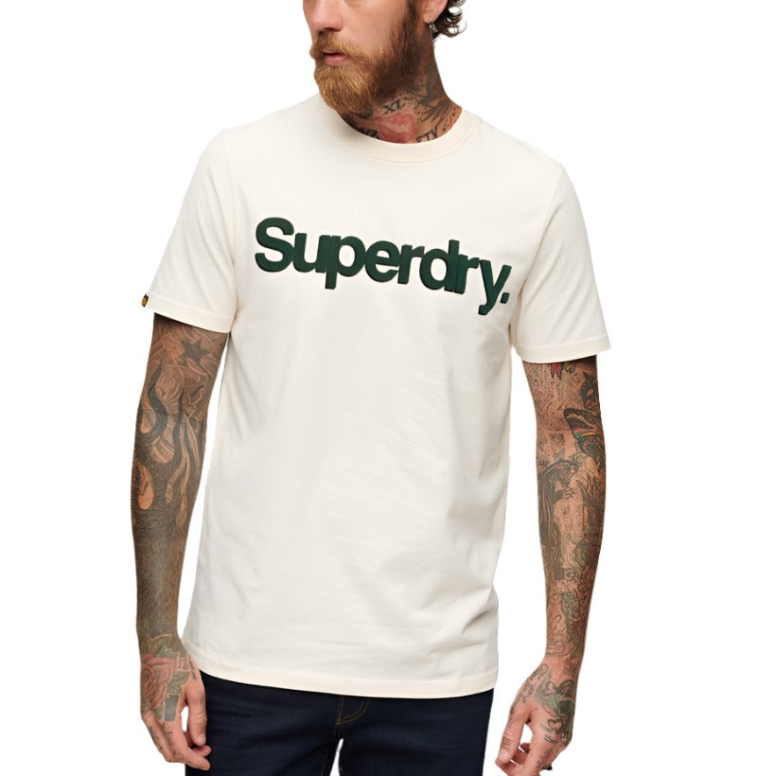 Oatmeal White Core Logo Classic T-Shirt
