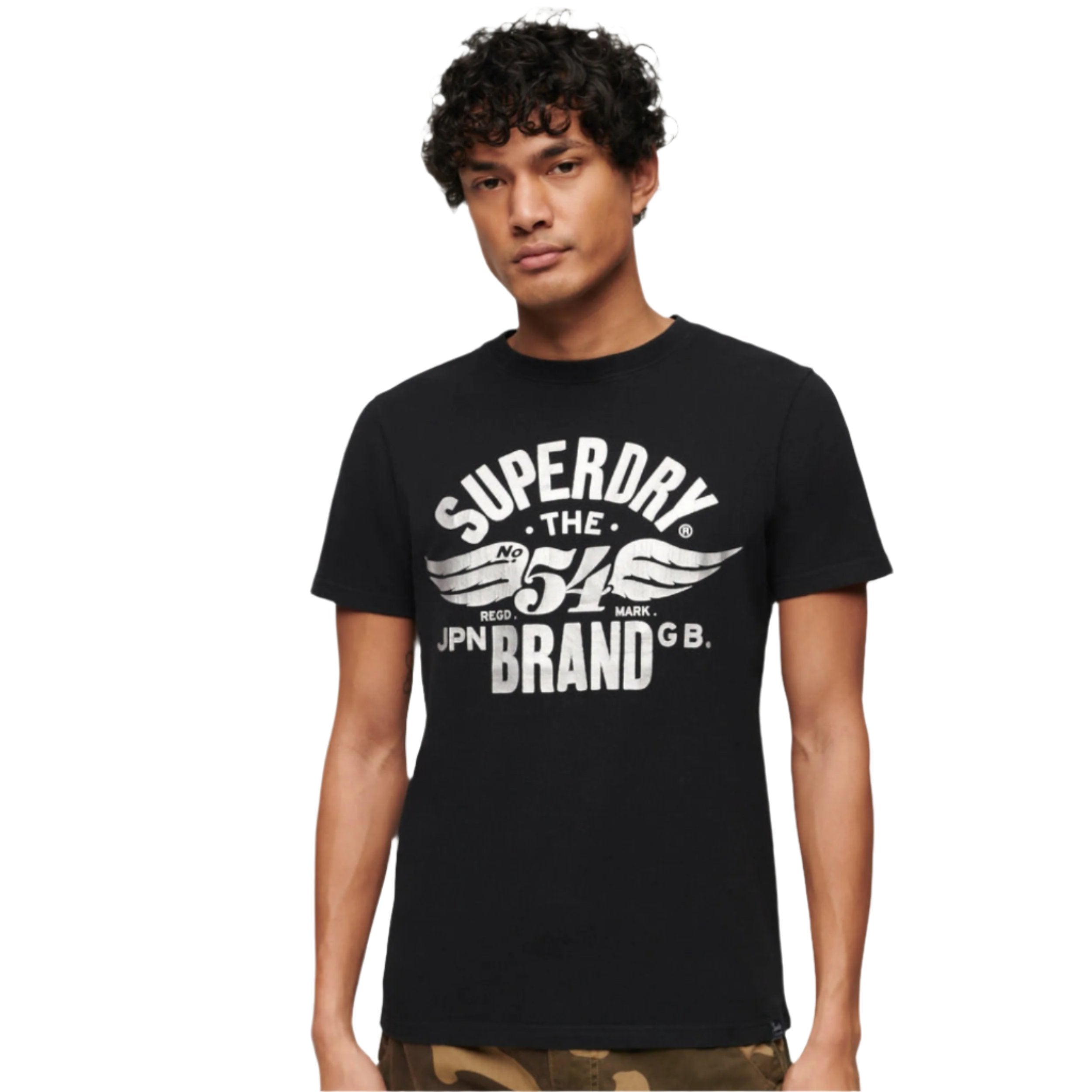 Nero Black Marl Reworked Classics Graphic T-Shirt