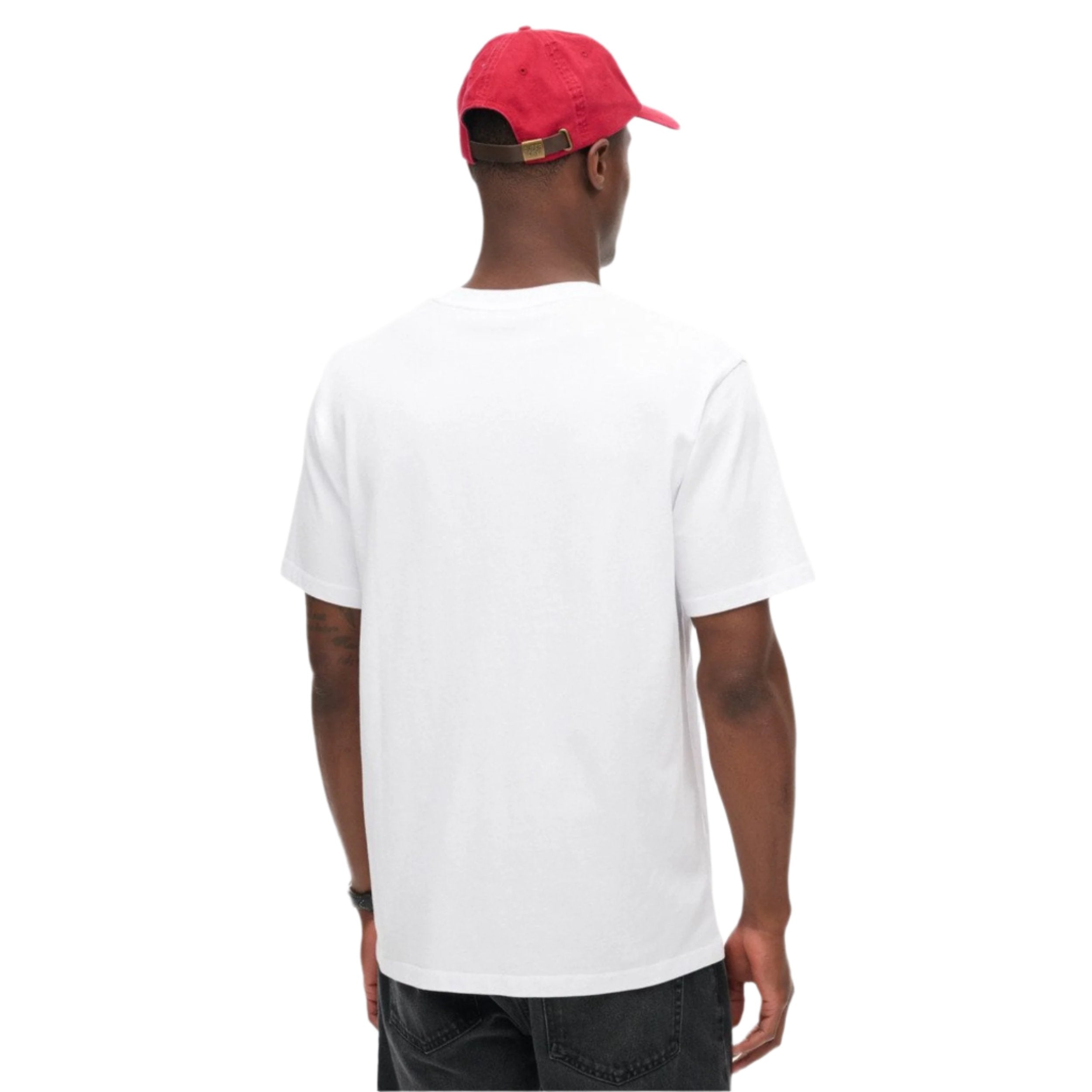 Brilliant White Core Logo Fade Loose T-Shirt