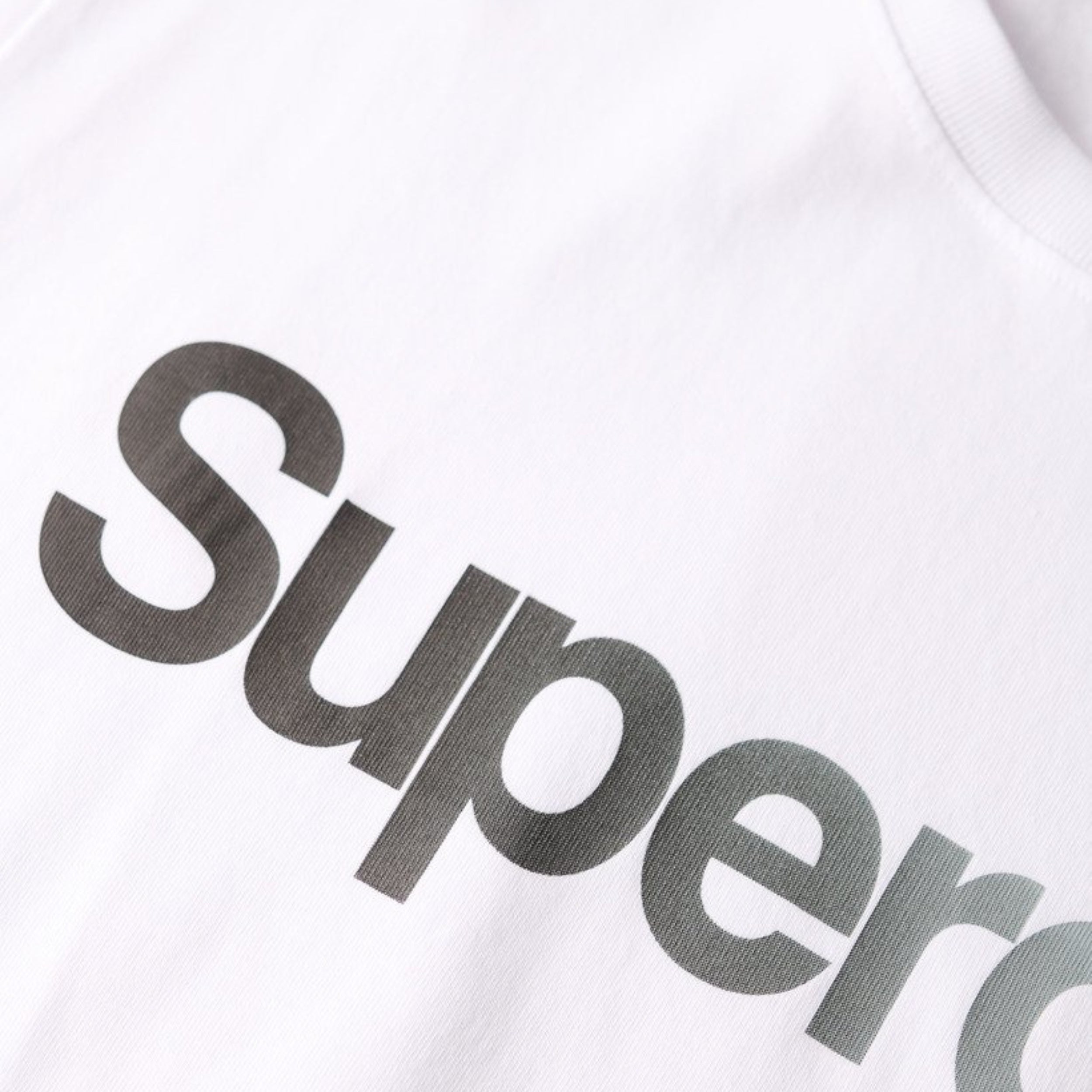 Brilliant White Core Logo Fade Loose T-Shirt