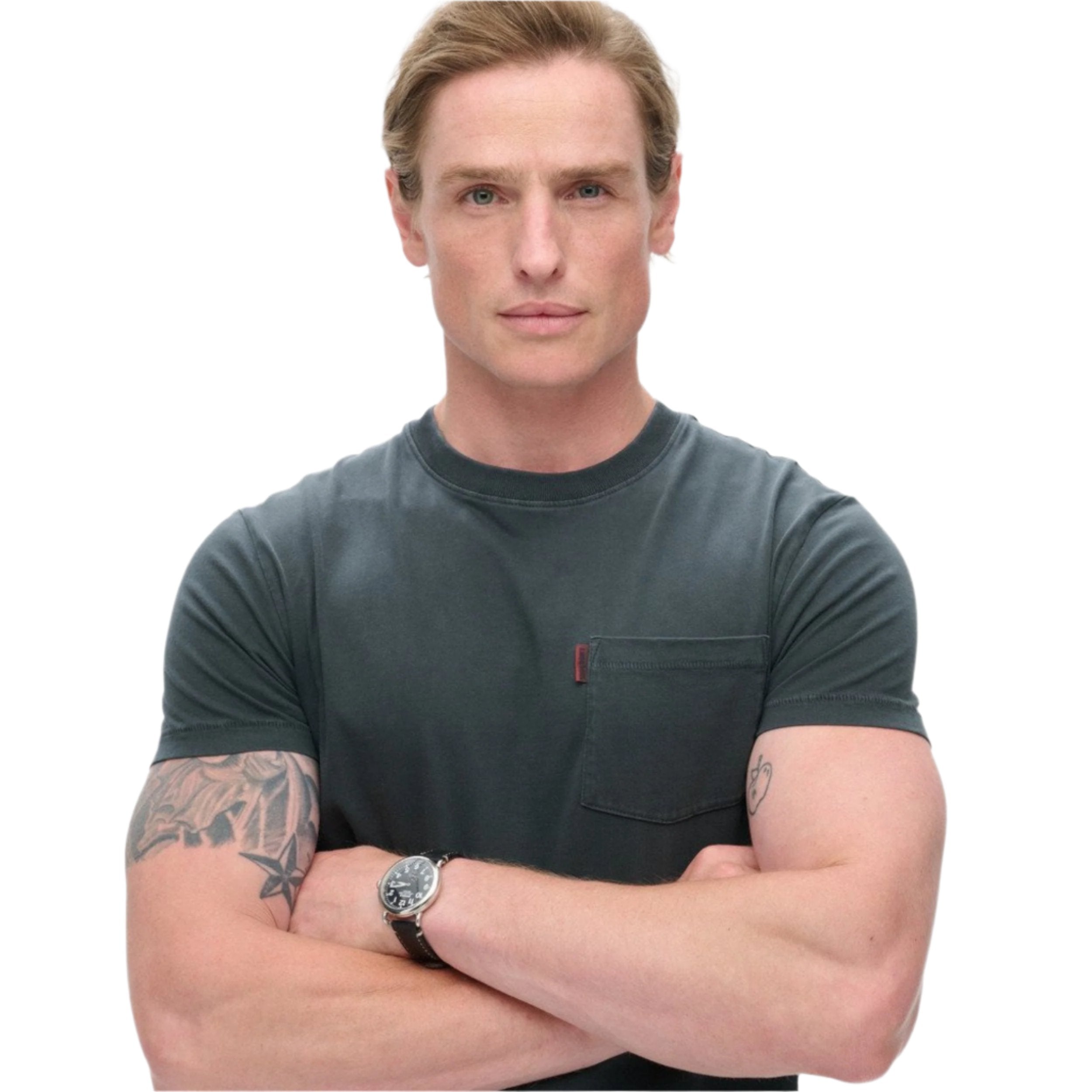 Washed Black Essential Washed Pocket T-Shirt