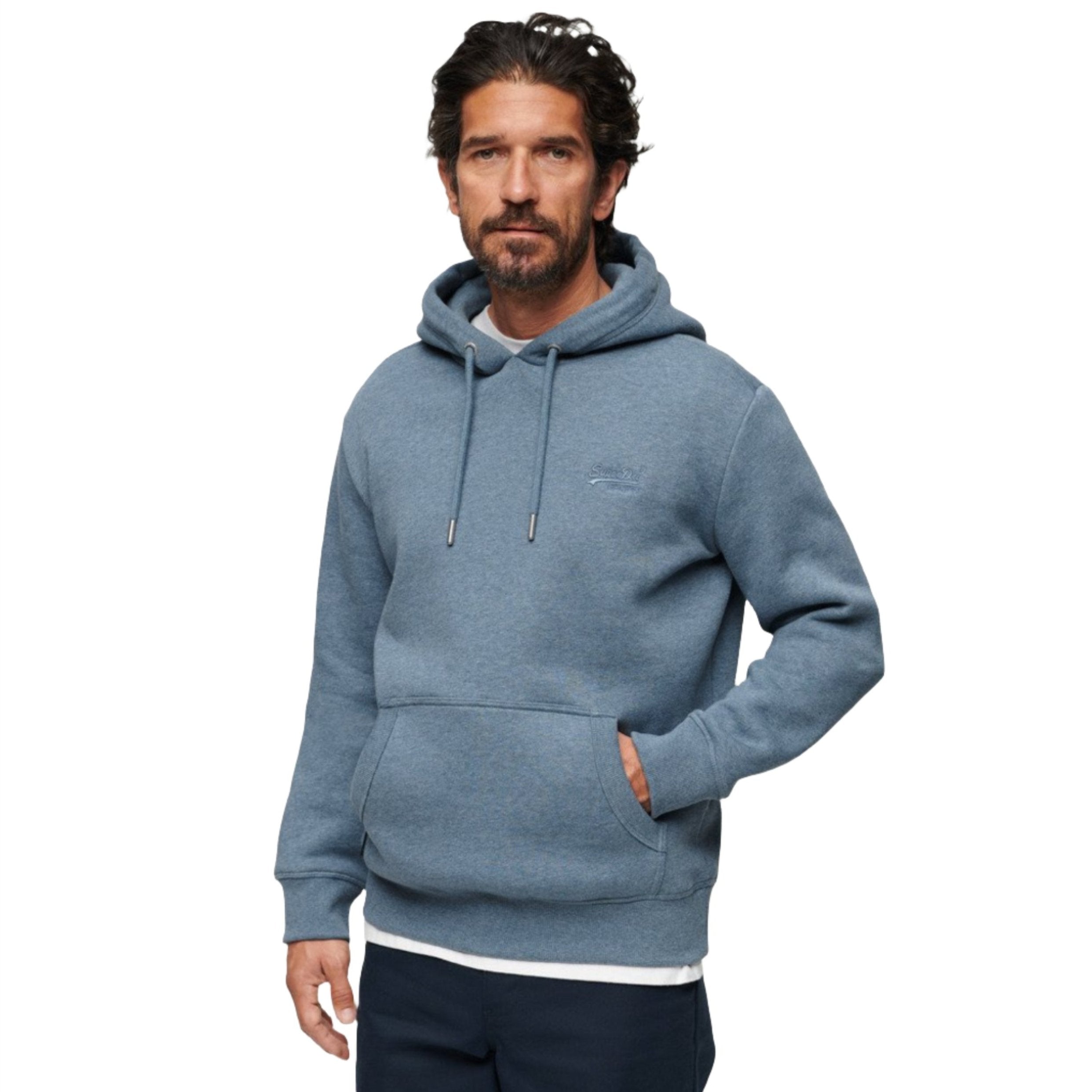 Bluestone Marl Vintage Logo Hoodie