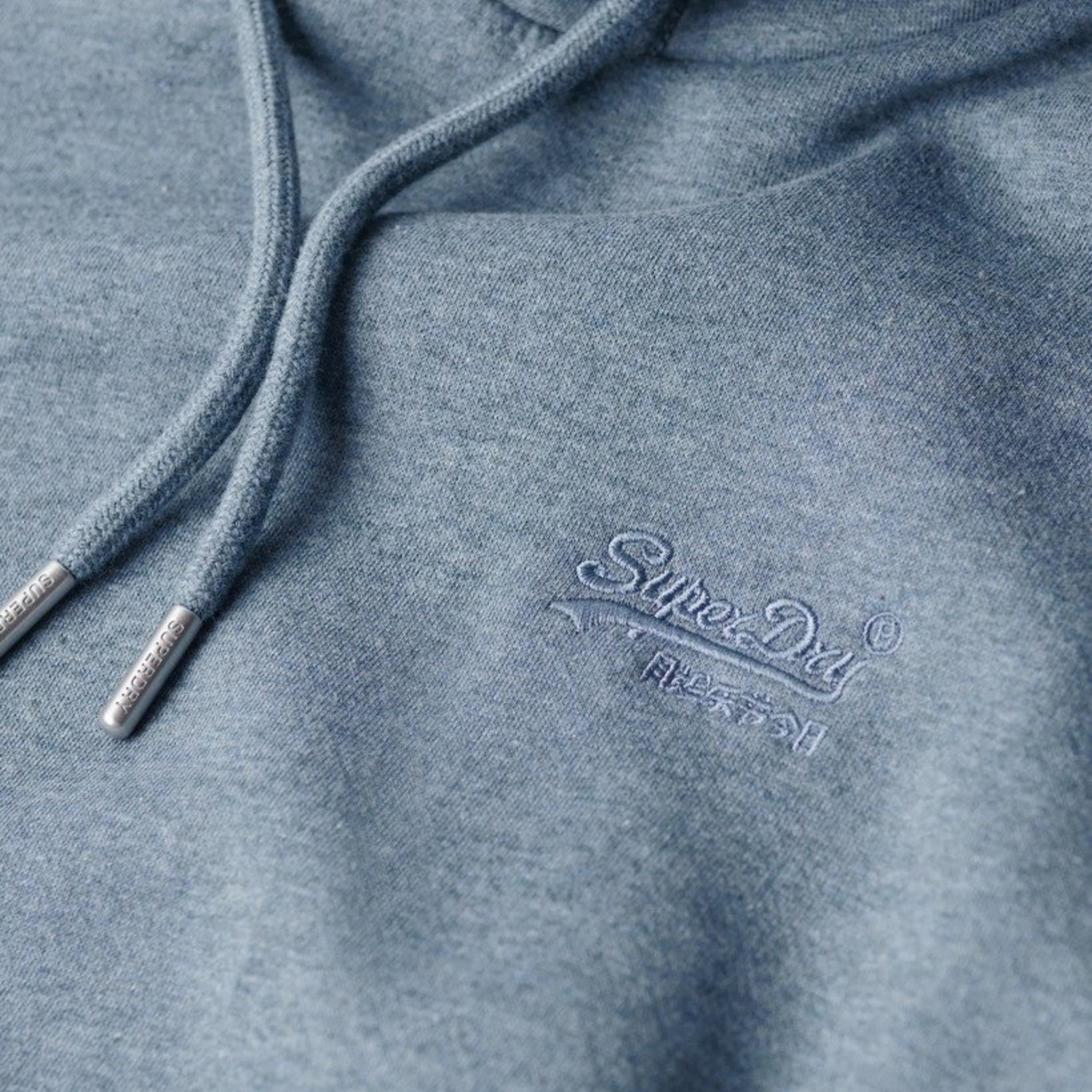 Bluestone Marl Vintage Logo Hoodie