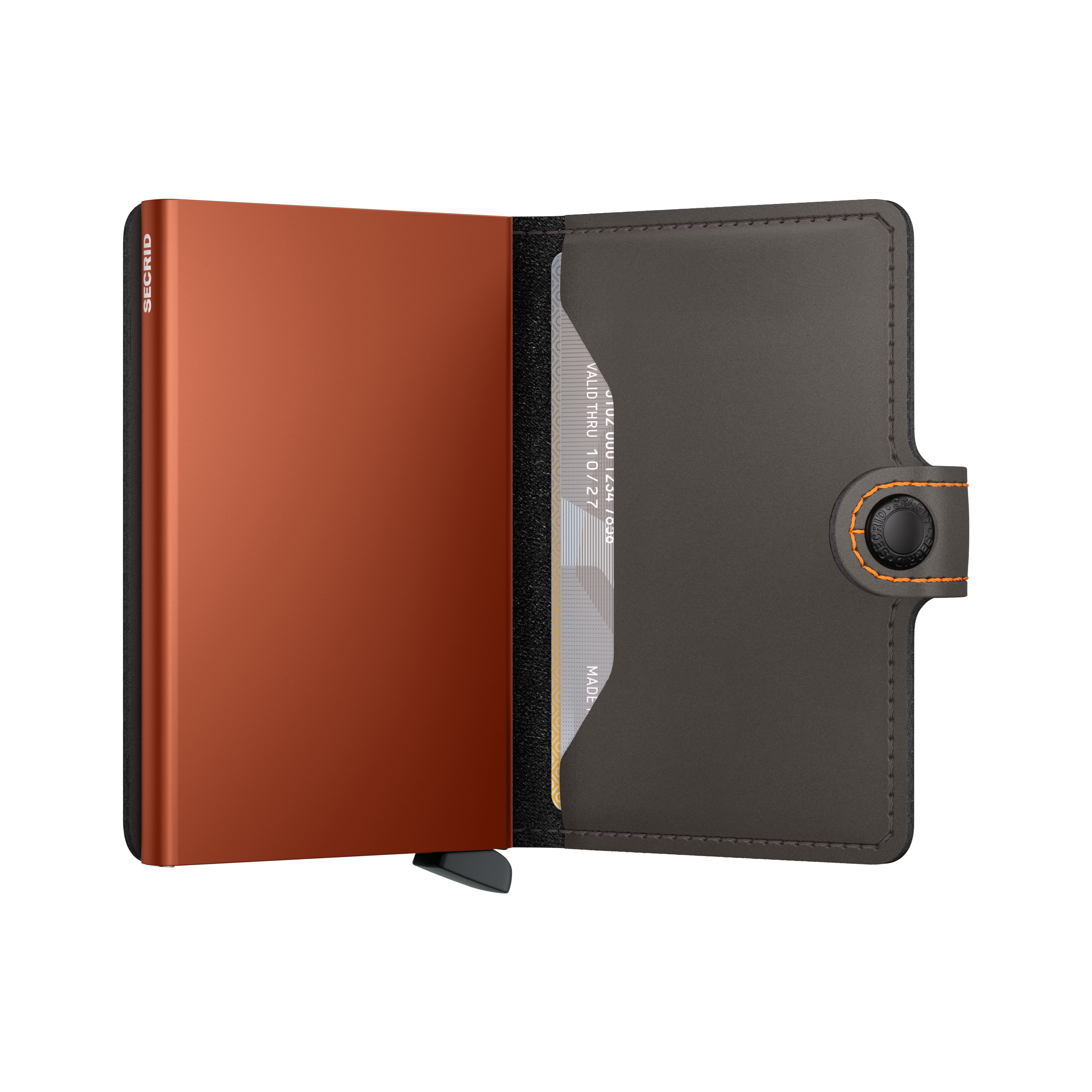 Miniwallet Matte - Truffle & Orange