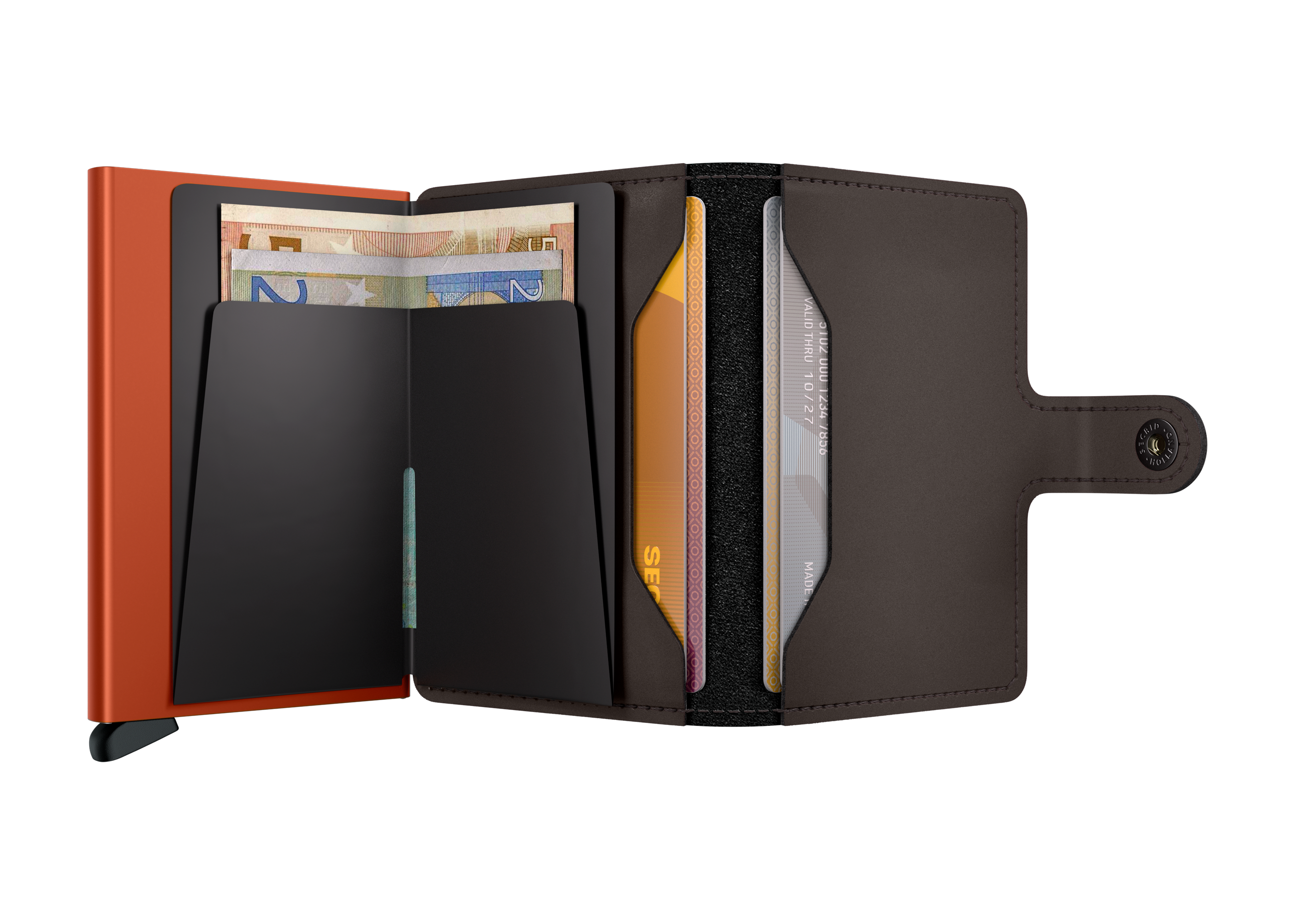 Miniwallet Matte - Truffle & Orange