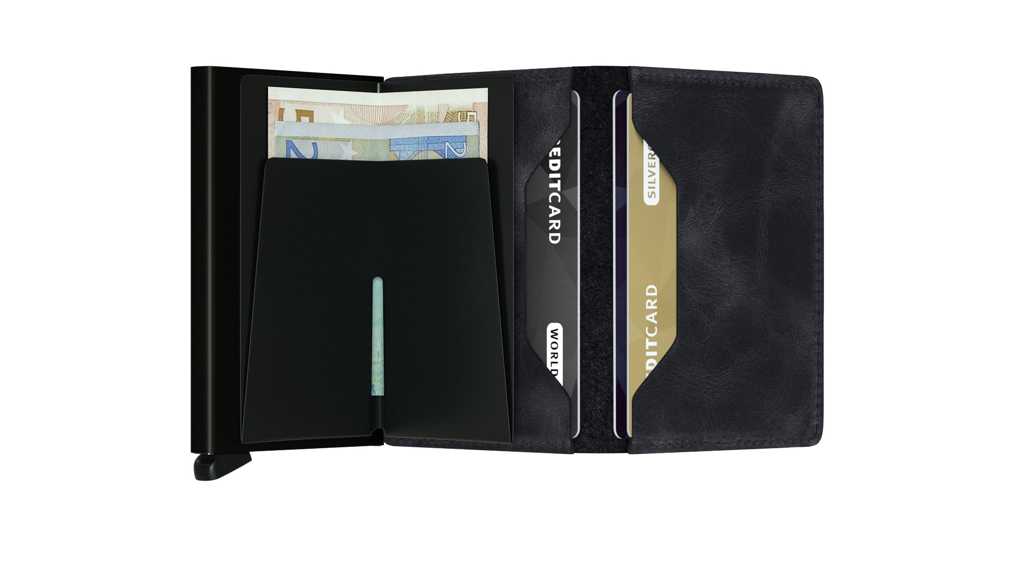 Slimwallet Vintage - Black