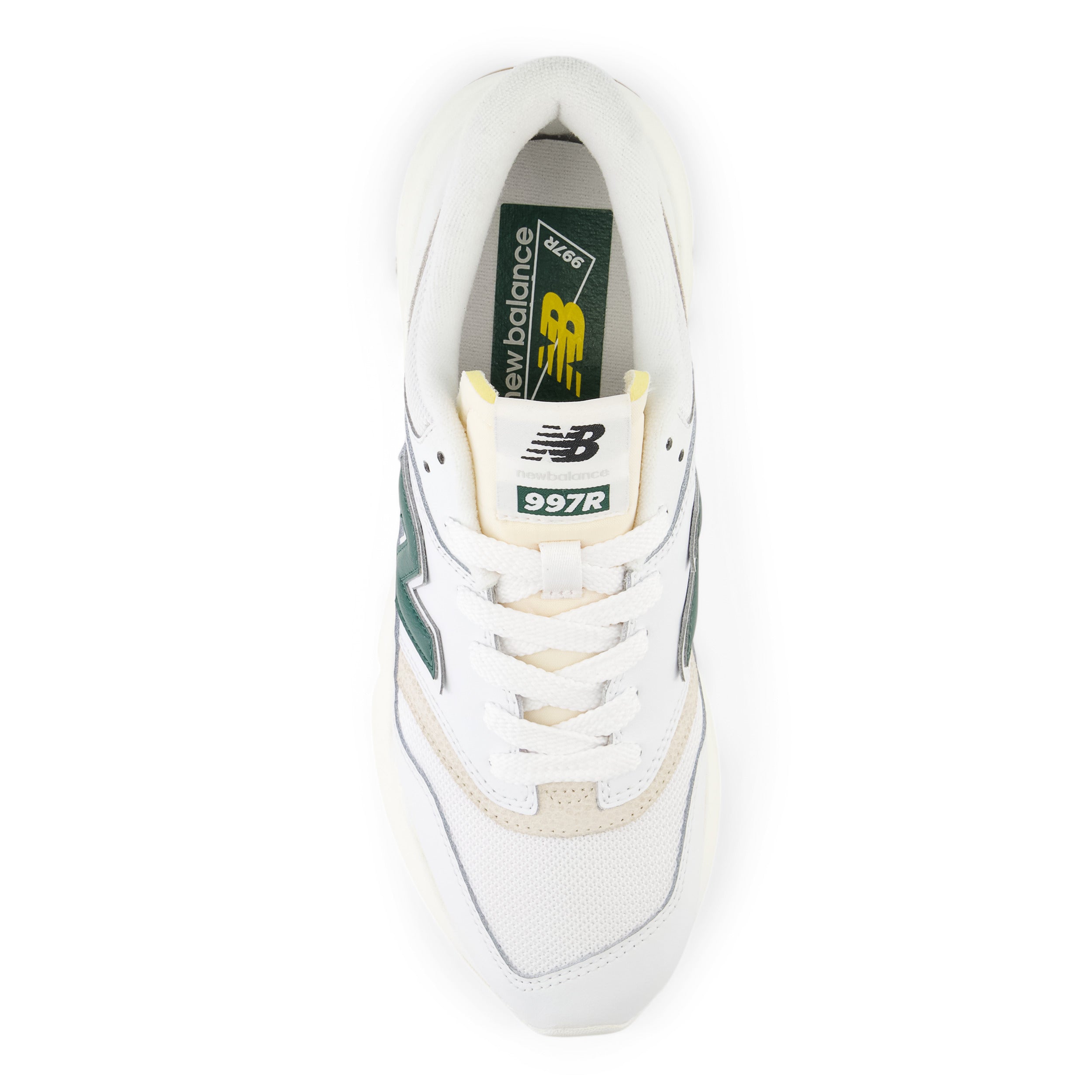 Baskets 997 blanches et vertes