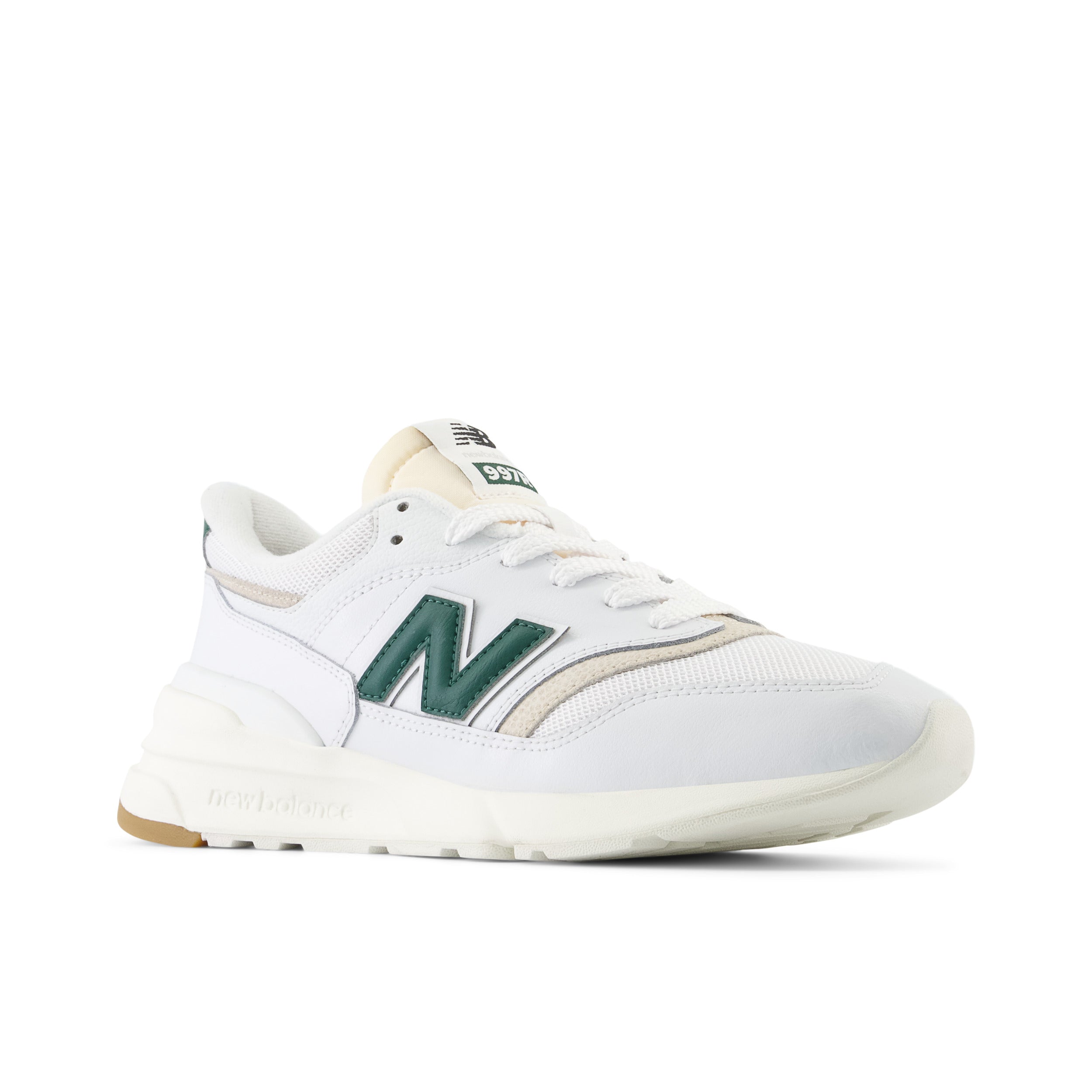 Baskets 997 blanches et vertes