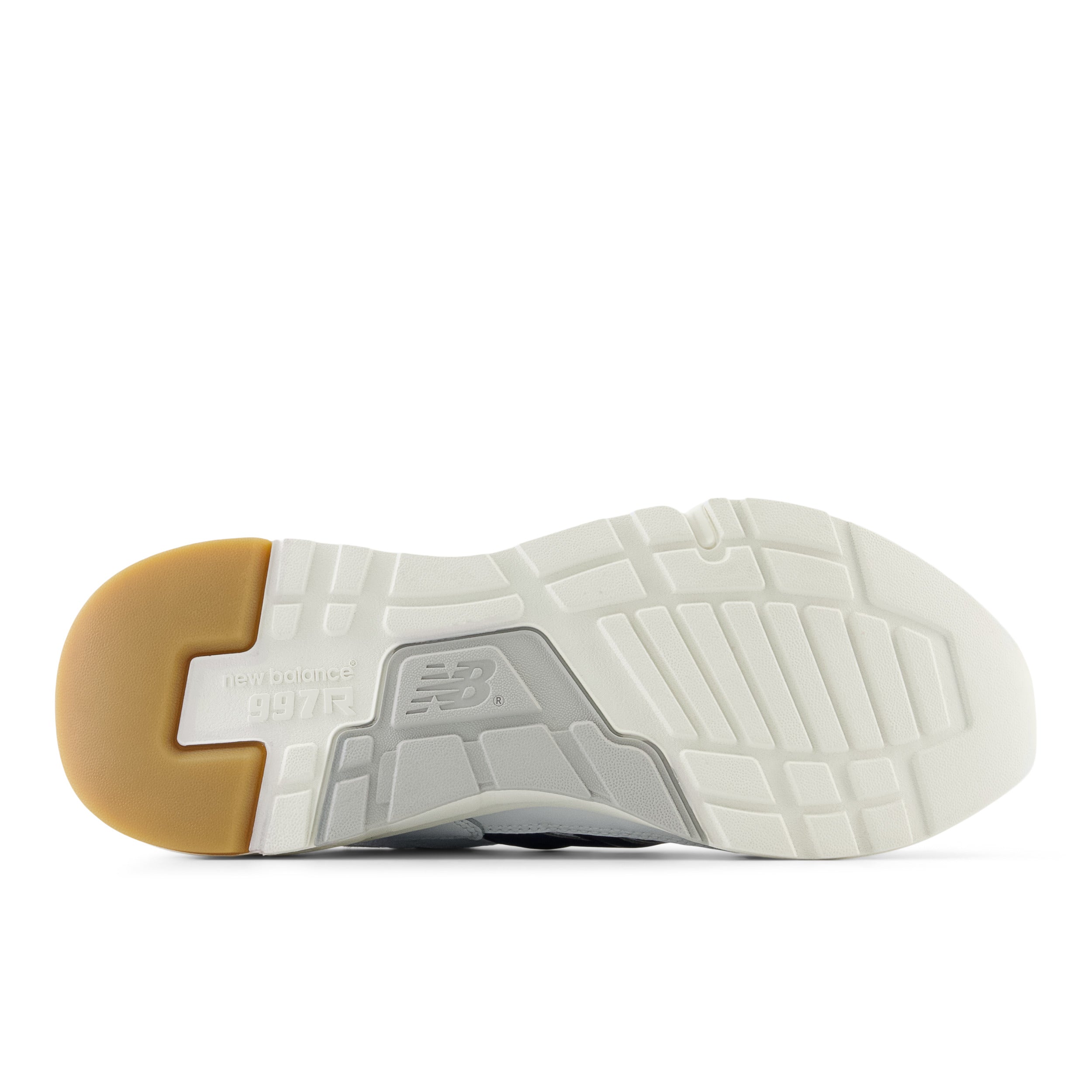 Baskets 997 blanches et bleues