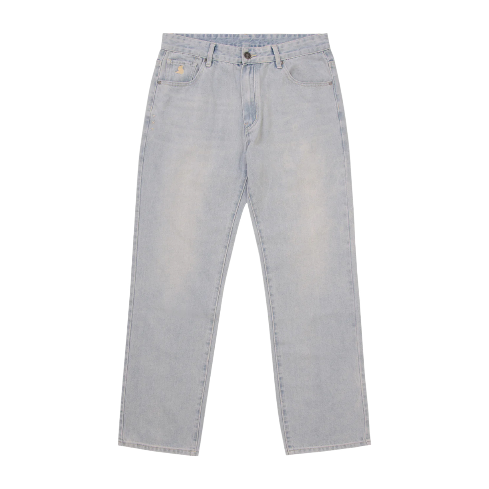 Bleached Loose Denim - Light Blue