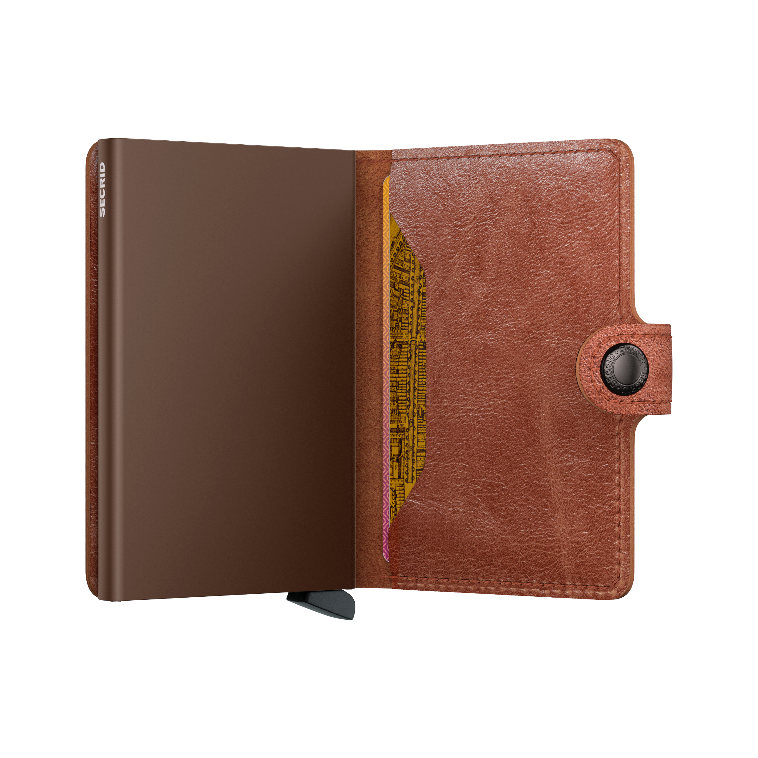 Miniwallet Vintage - Cognac- Brown
