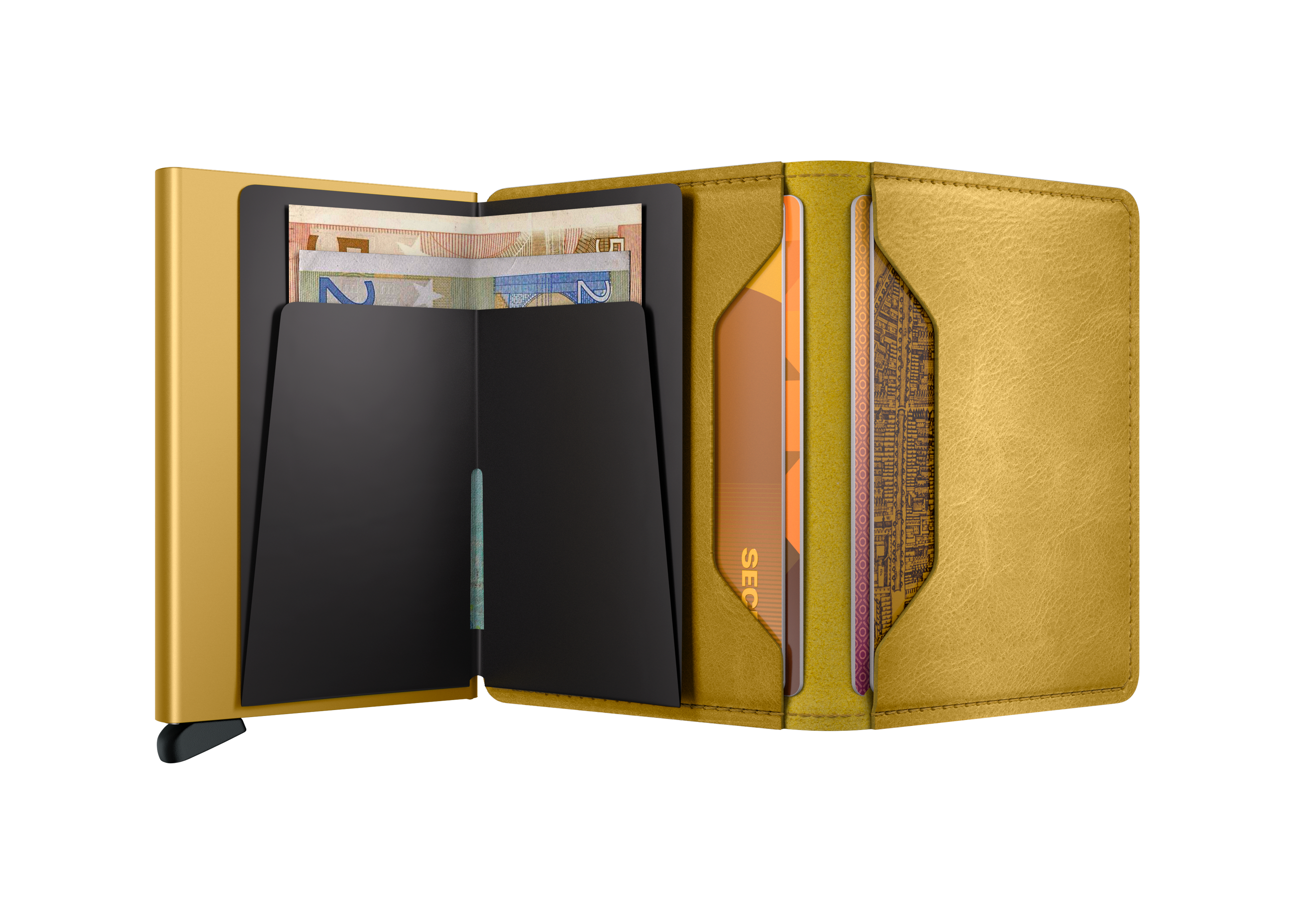 Slimwallet Vintage - Jaune