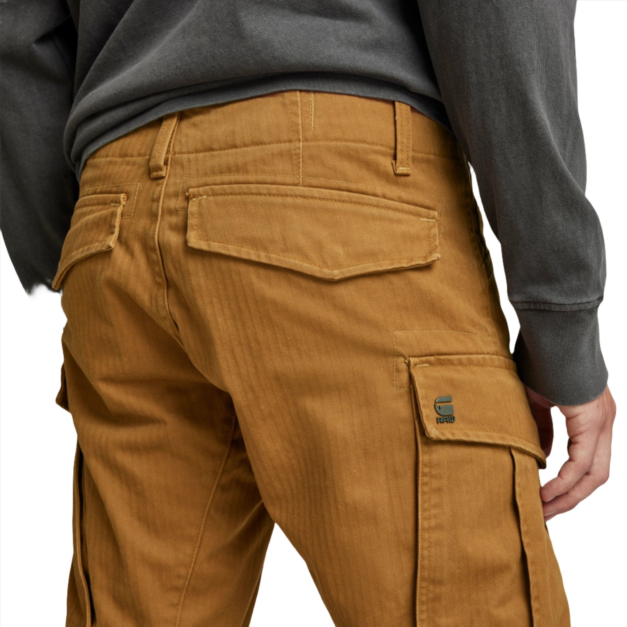 Brown Rovic 3D Tapered Pants