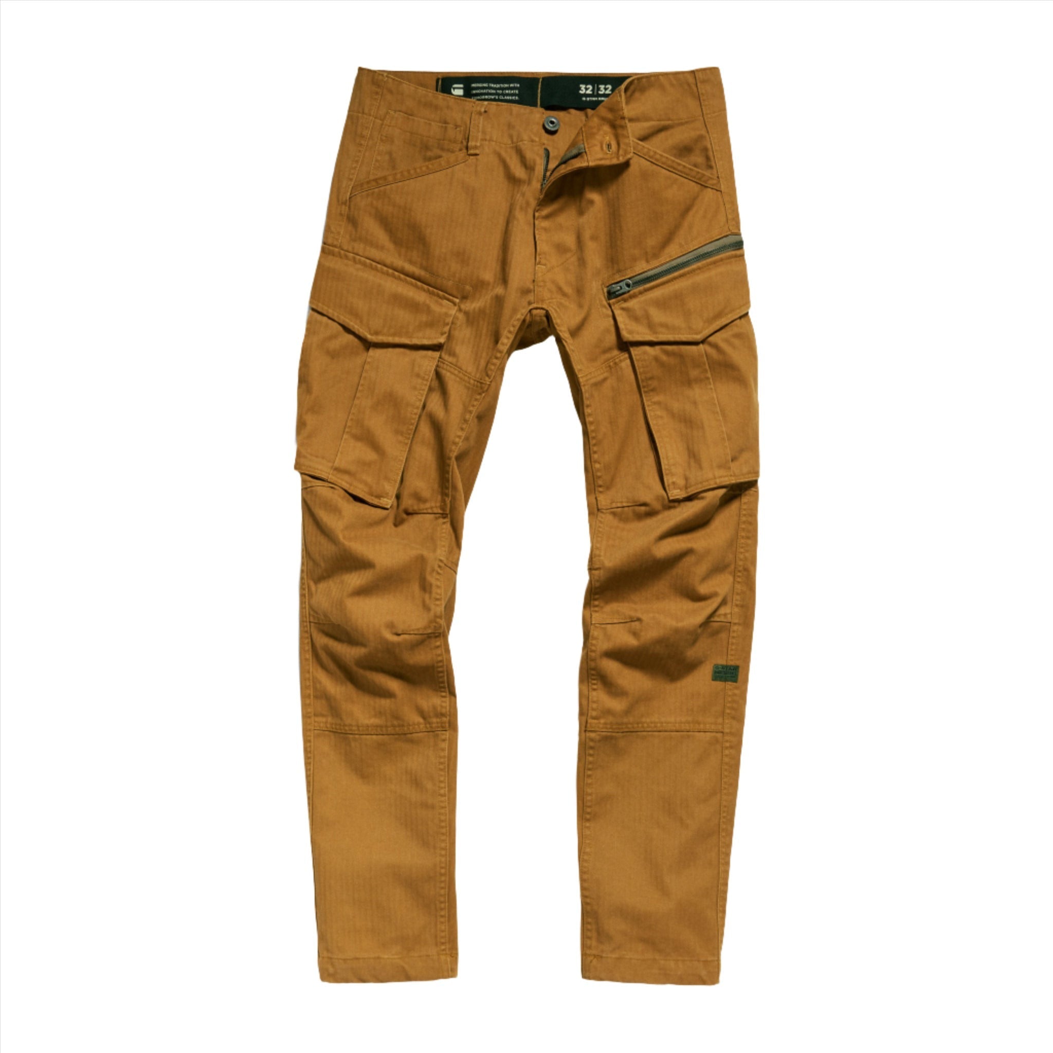 Brown Rovic 3D Tapered Pants