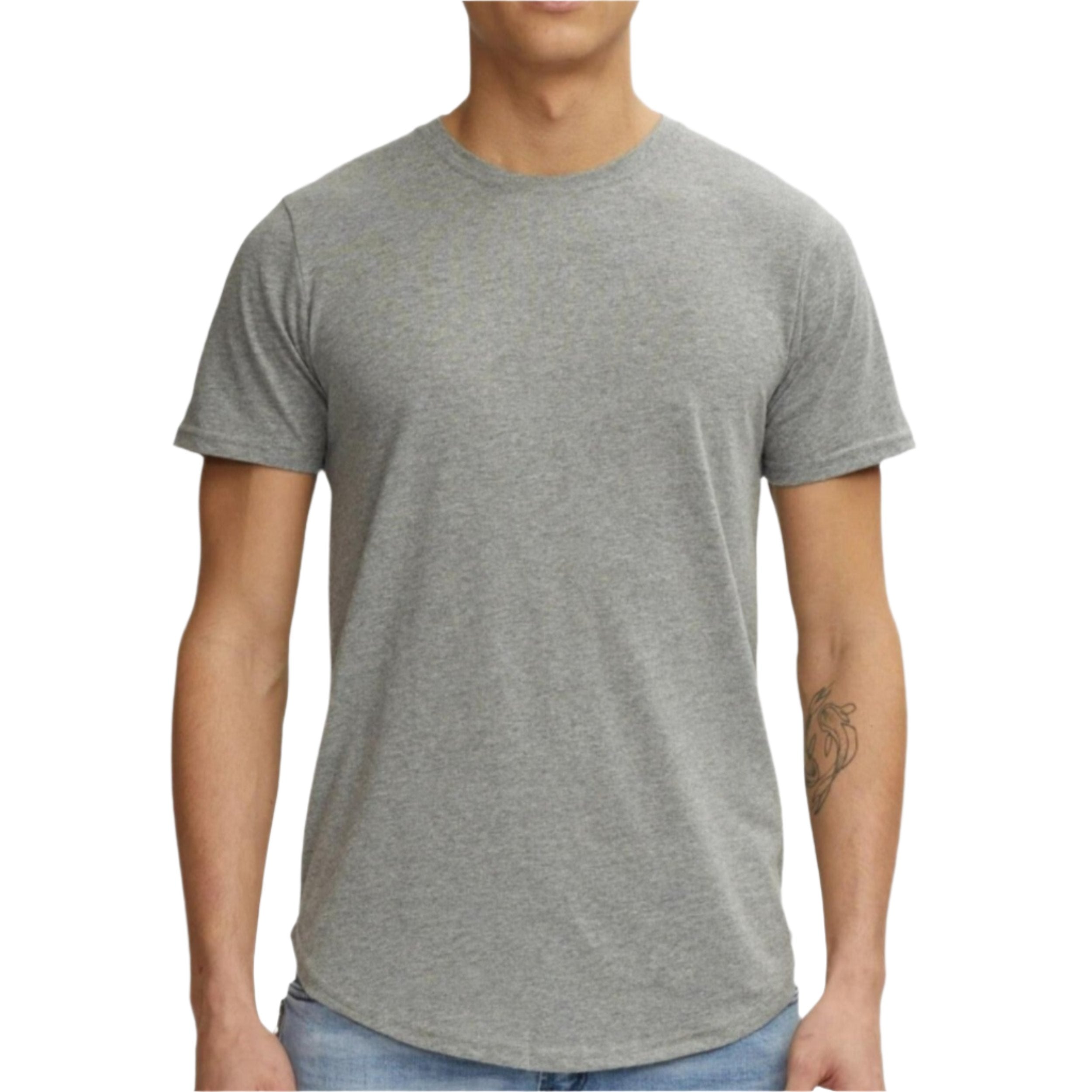 Easy Scoop Tee - Heather Grey