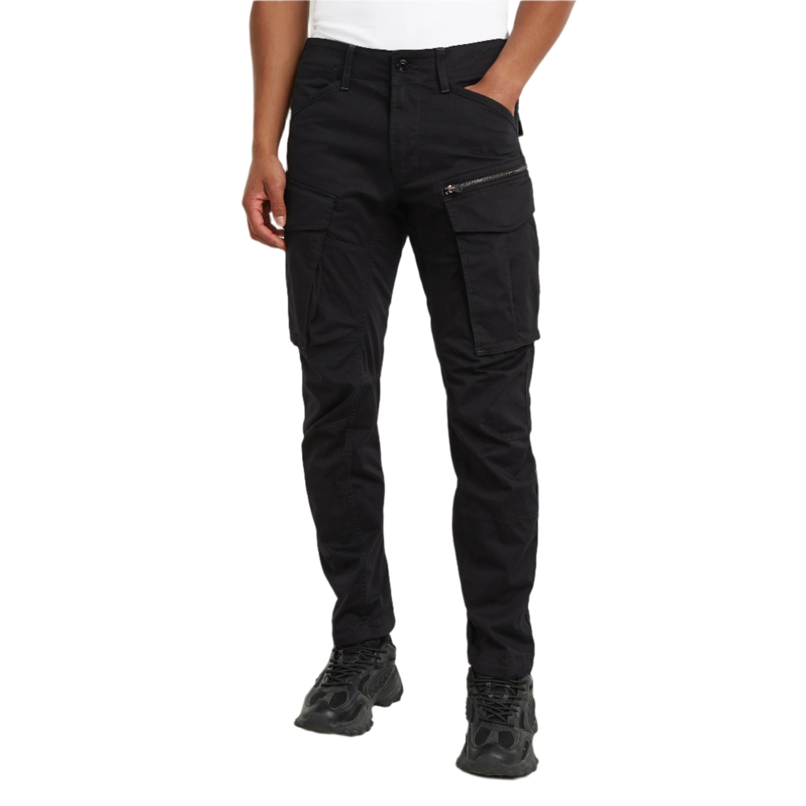Pantalon Rovic Zip 3D Regular Tapered - Noir foncé