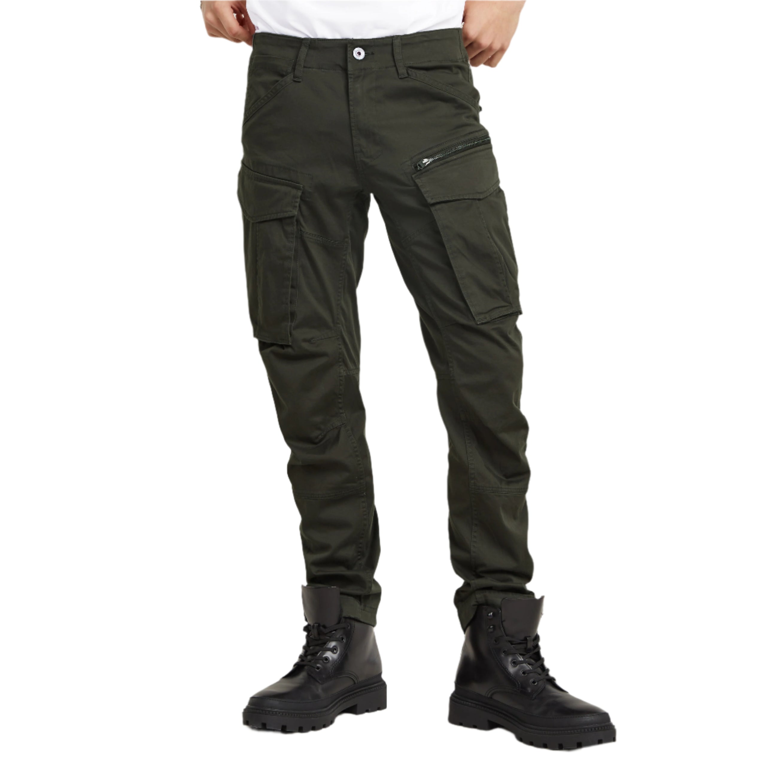 Pantalon Rovic Zip 3D Regular Tapered - Raven