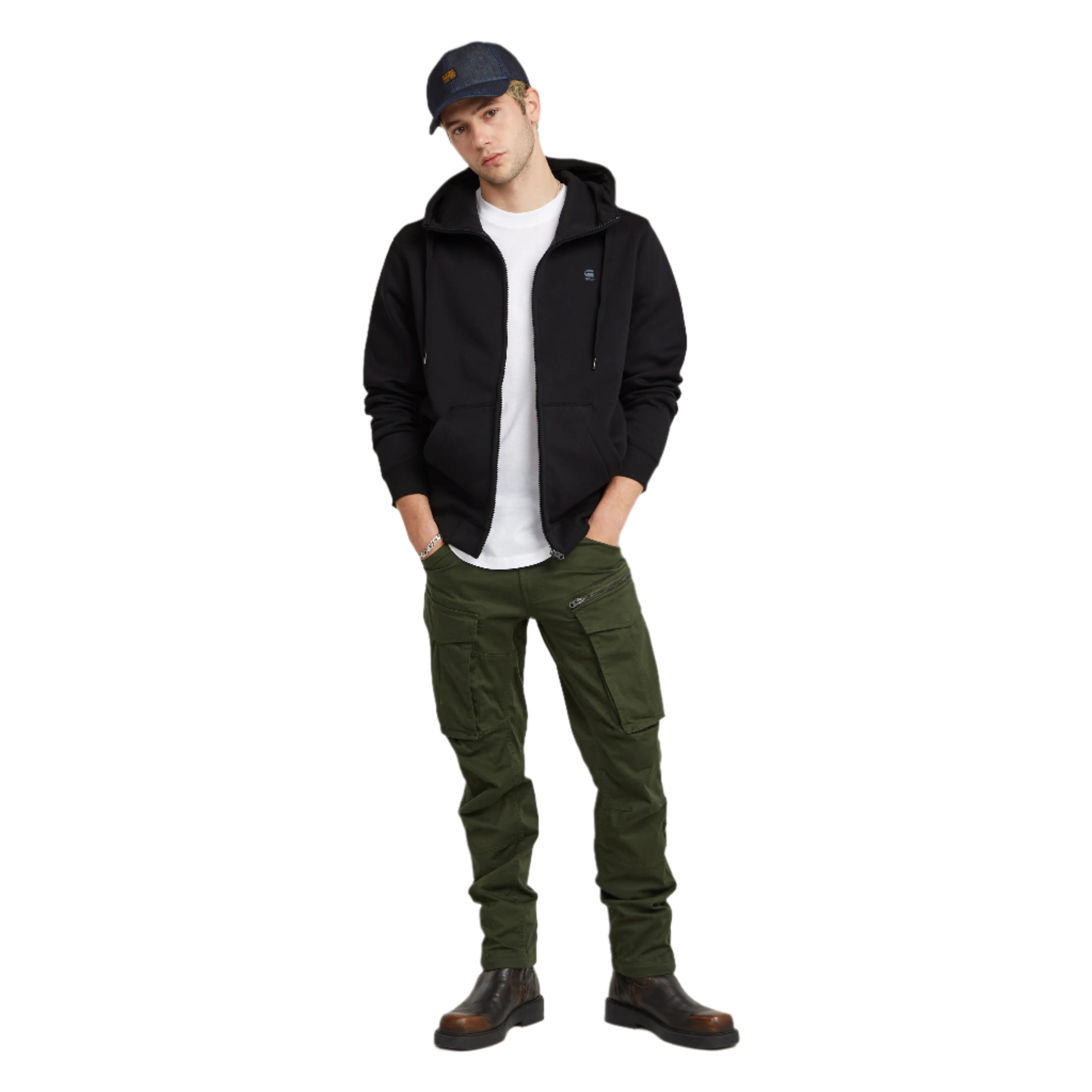 Pantalon Rovic Zip 3D Regular Tapered - Vert