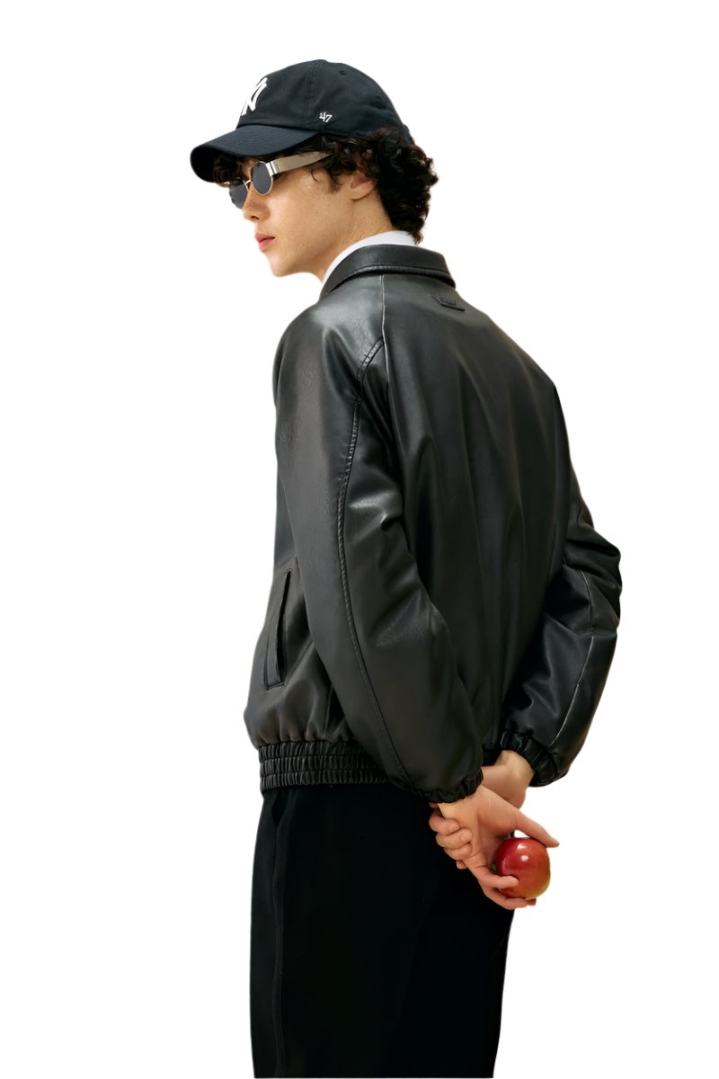 Black Vintage Leather Jacket