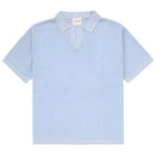 Knitted Beach Polo - Sky Blue