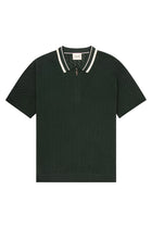 Knit Zip Polo - Green