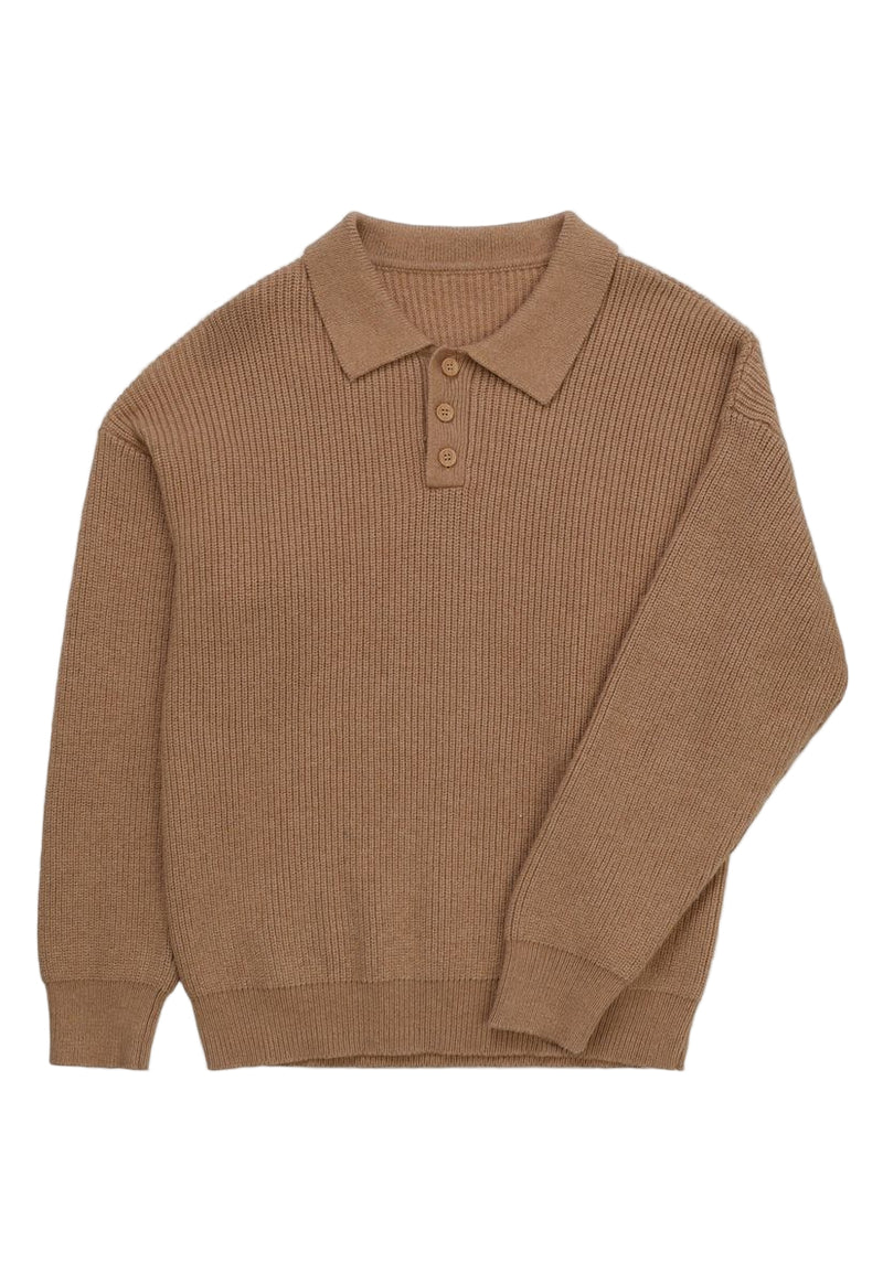 Knitted Polo - Beige