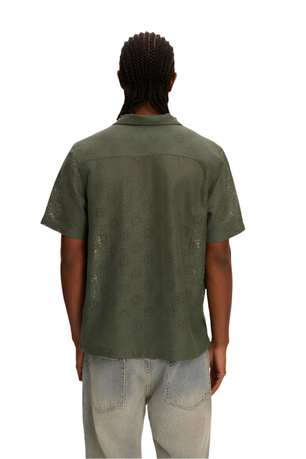 Lace Yacht Shirt - Garden Green