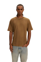 Crochet Jersey Tee - Olive