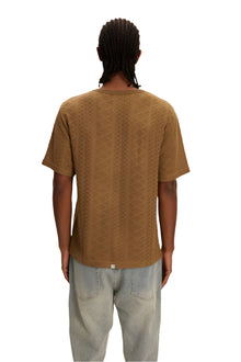 Crochet Jersey Tee - Olive