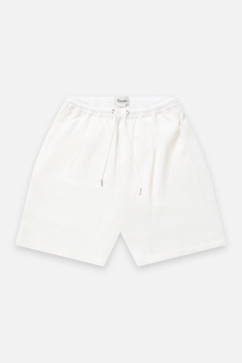 Textured Shorts - Flat White