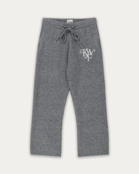 Monogram Knit Sweats - Grey-4