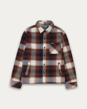 Heavyweight Plaid Shacket - Rust-5
