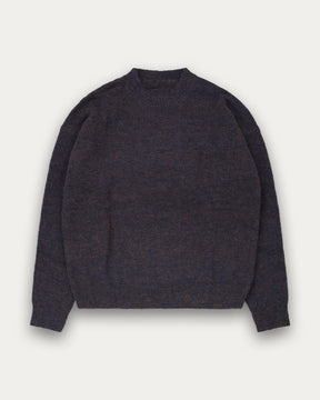 Brushed Knit Crew 2.0 - Navy-5