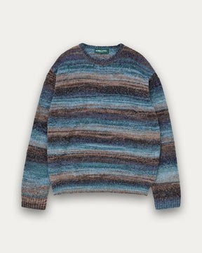 Space Knit Crew - Blue-4