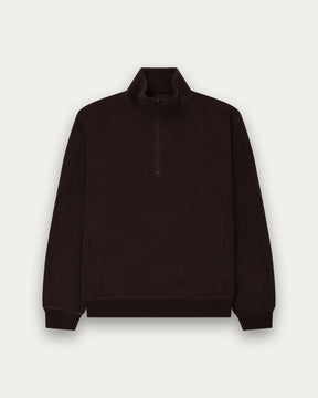 Chenille 1/4 ZIp - Brown-4