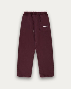 Open Leg PD Sweatpant - Wine-4