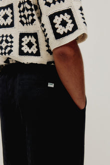 Knitted Quilt Shirt - White